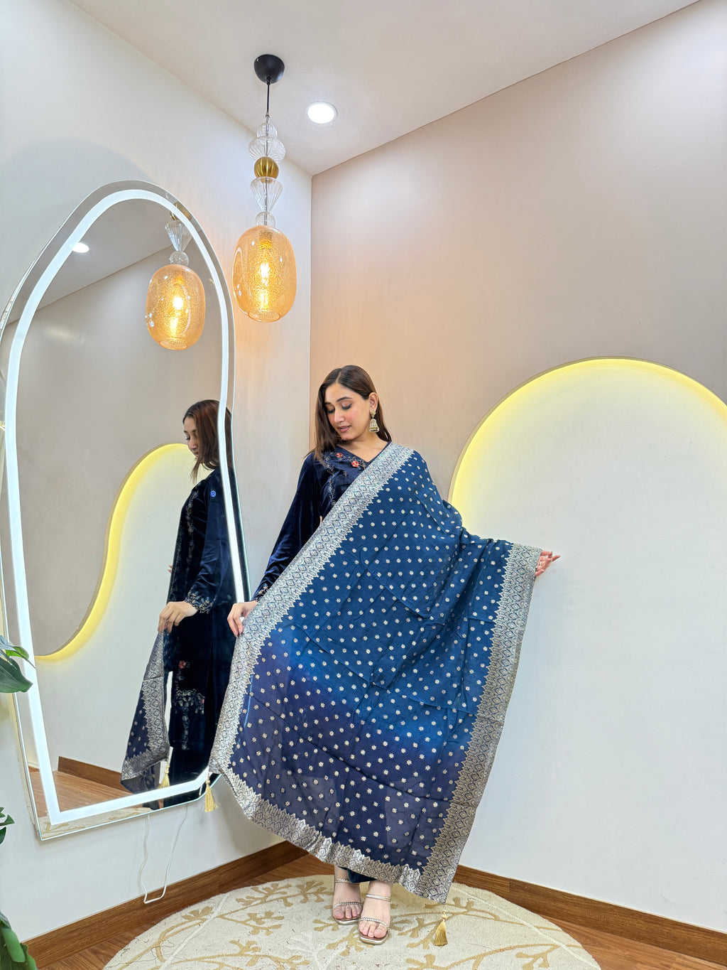 KHUSHNUMA VELVET 3pc. SET