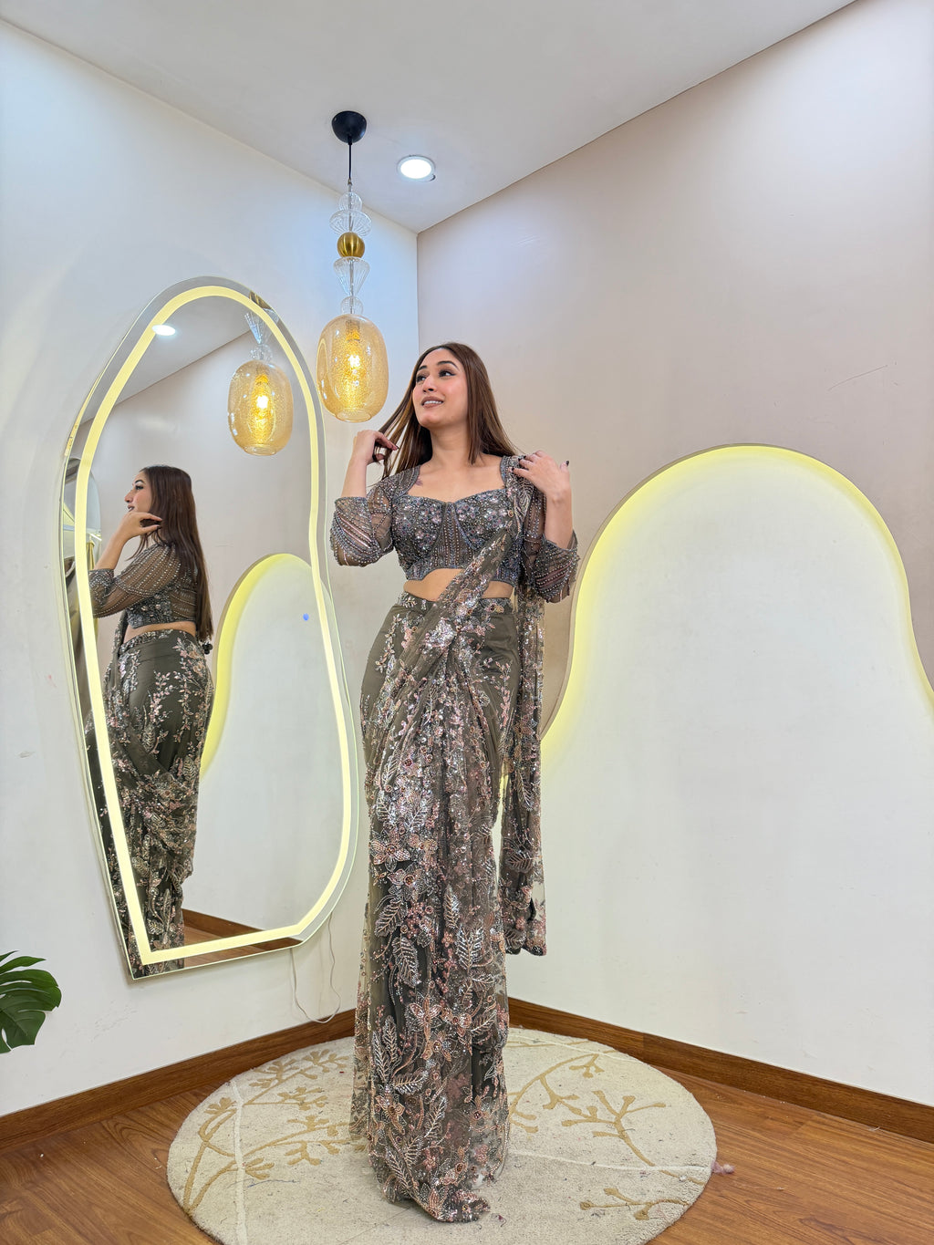 D730   DRAPE SAREE
