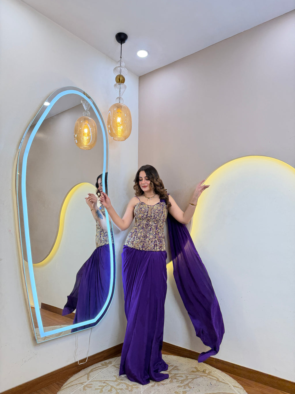 PARTY WEAR DRAPE SAREE