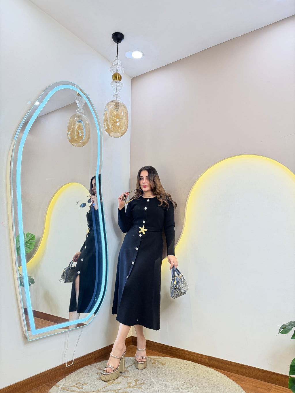 AW570  WOOLEN DRESS