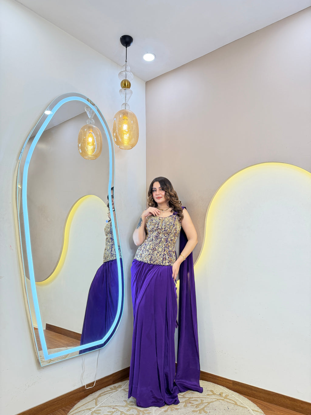 PARTY WEAR DRAPE SAREE