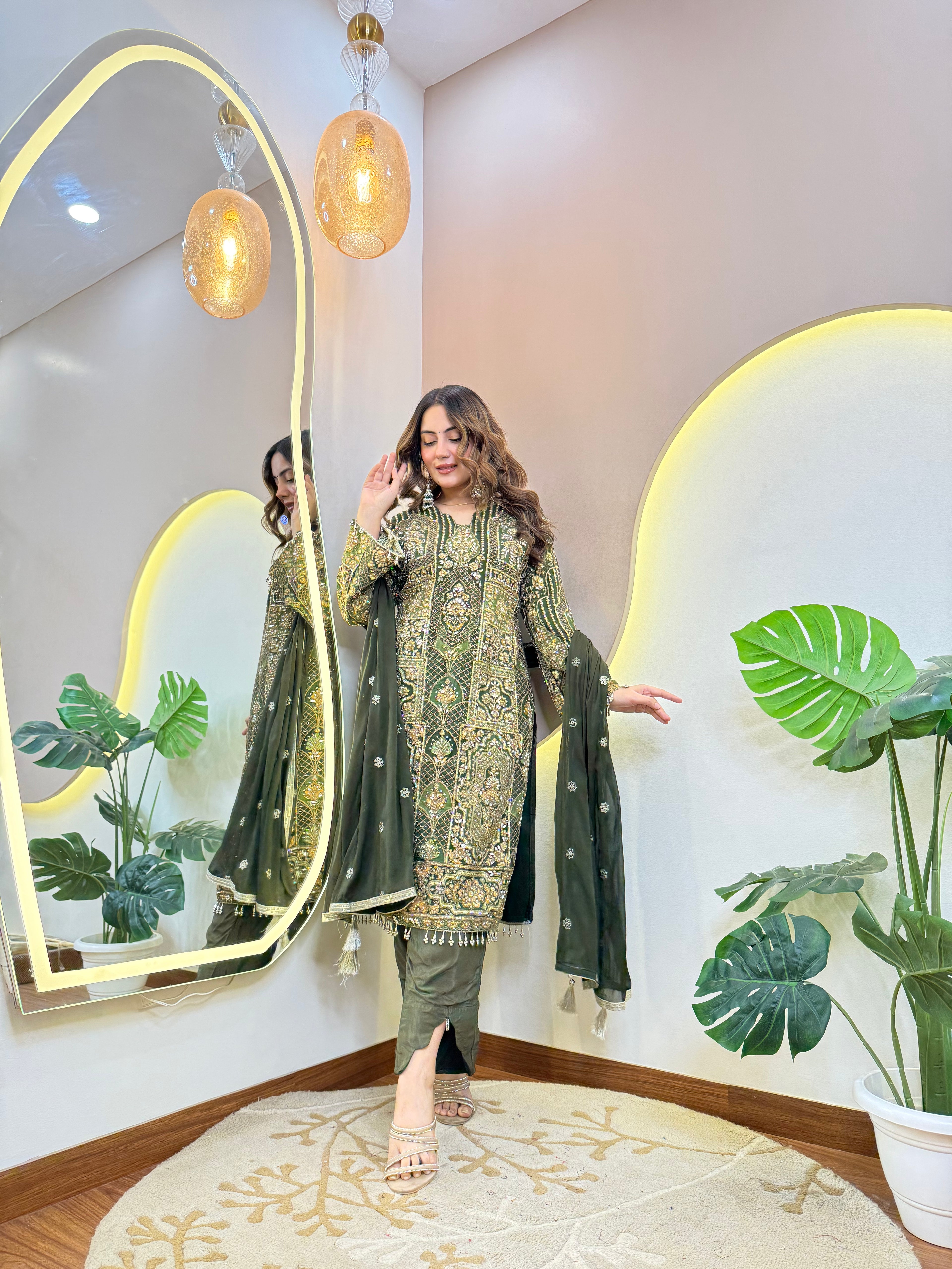 "AFIZA " SHARARA SUIT