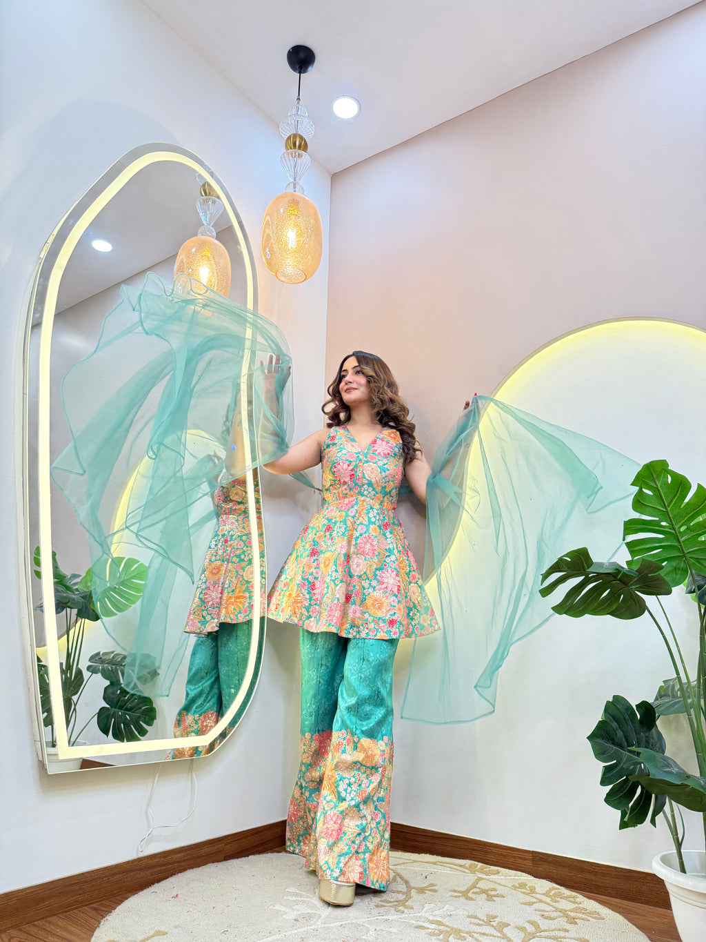 C815 SHARARA STYLE OUTFIT SUIT
