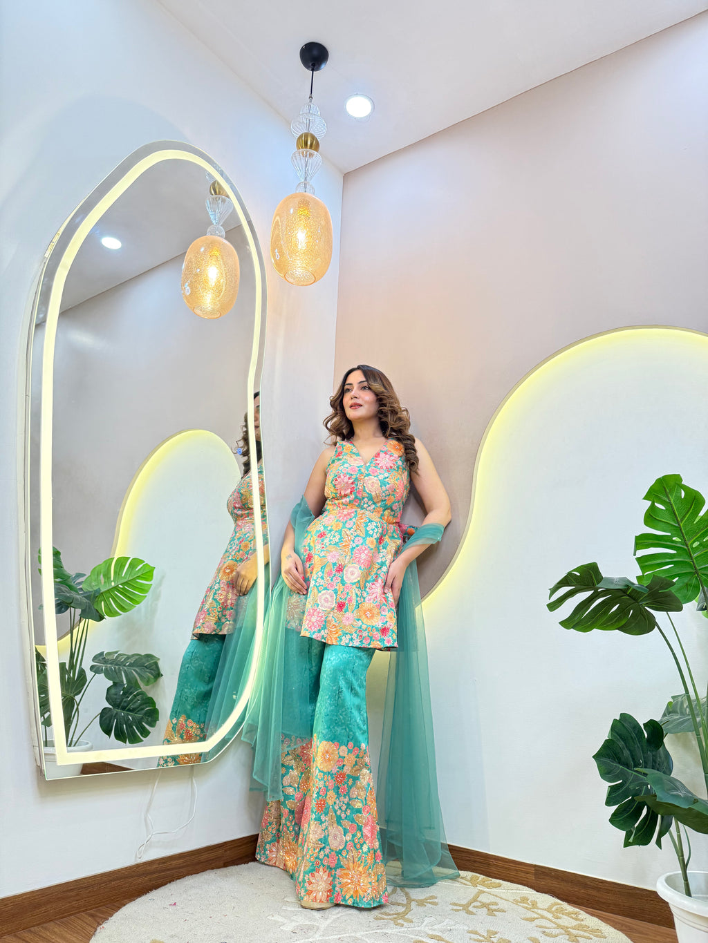 C815 SHARARA STYLE OUTFIT SUIT