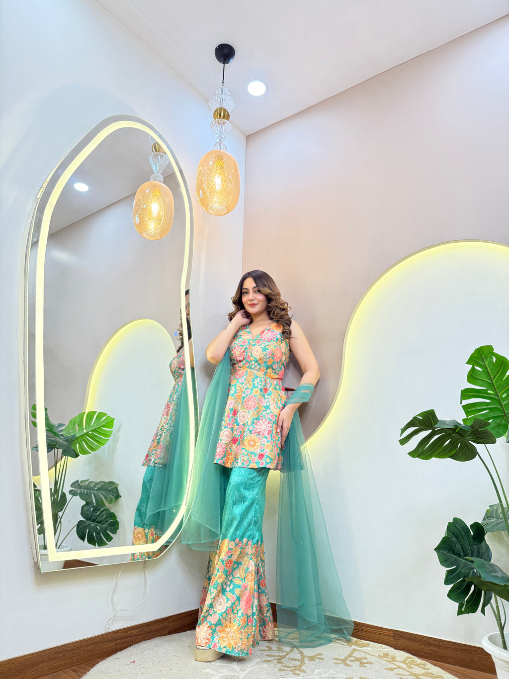 C815 SHARARA STYLE OUTFIT SUIT