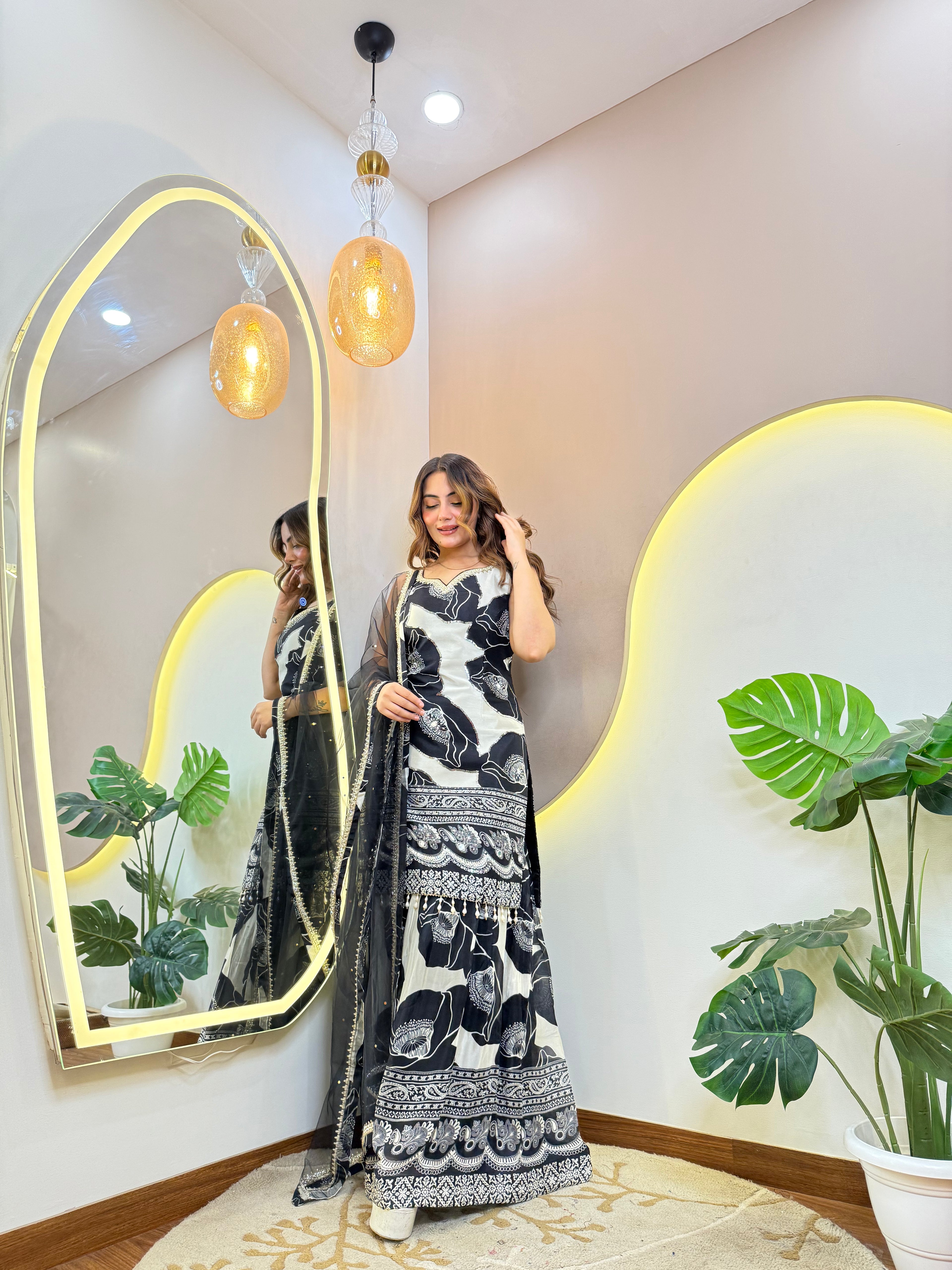 "SHEHNAZ  " SHARARA SUIT