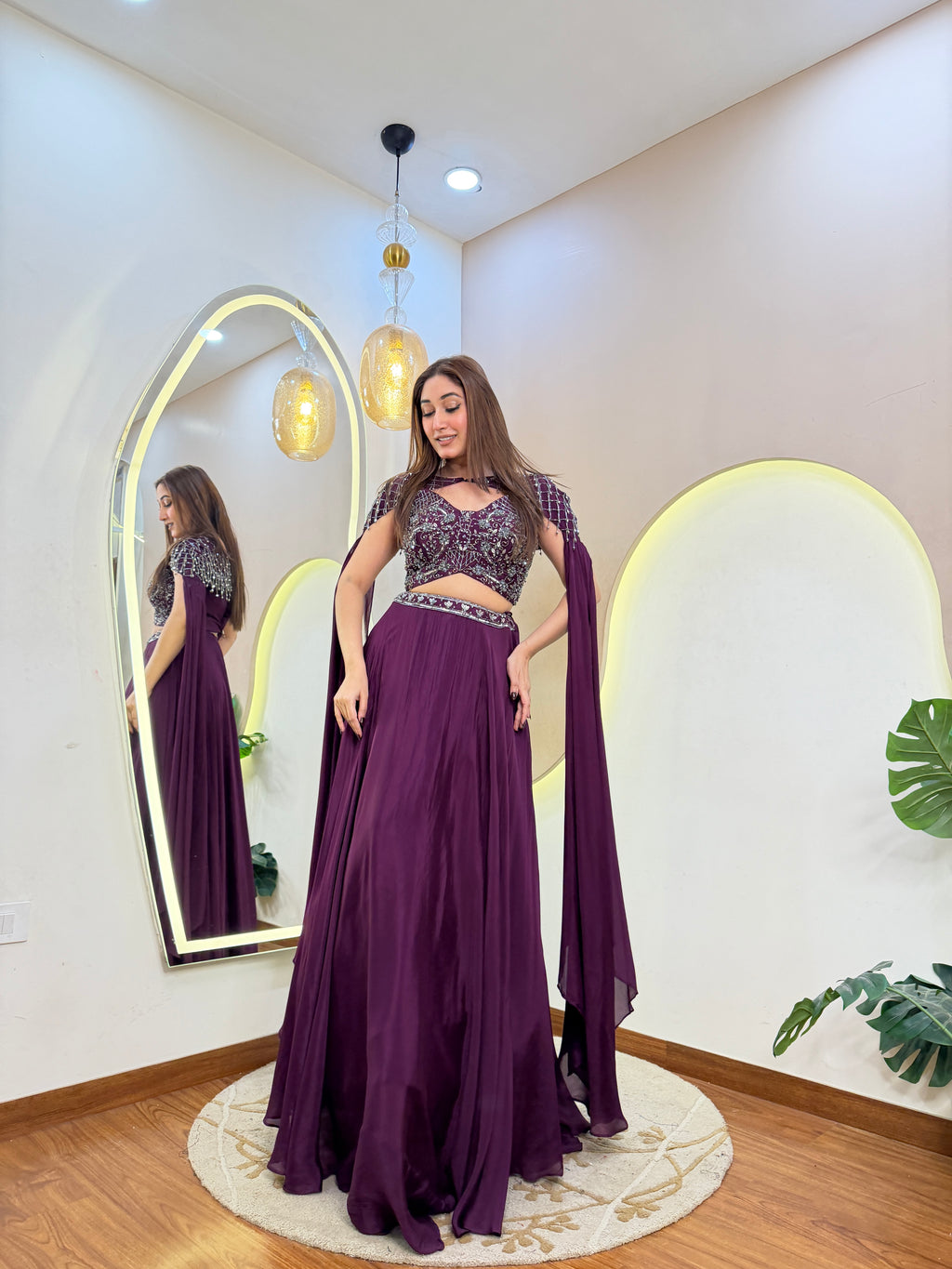 C521  CROP TOP SKIRT