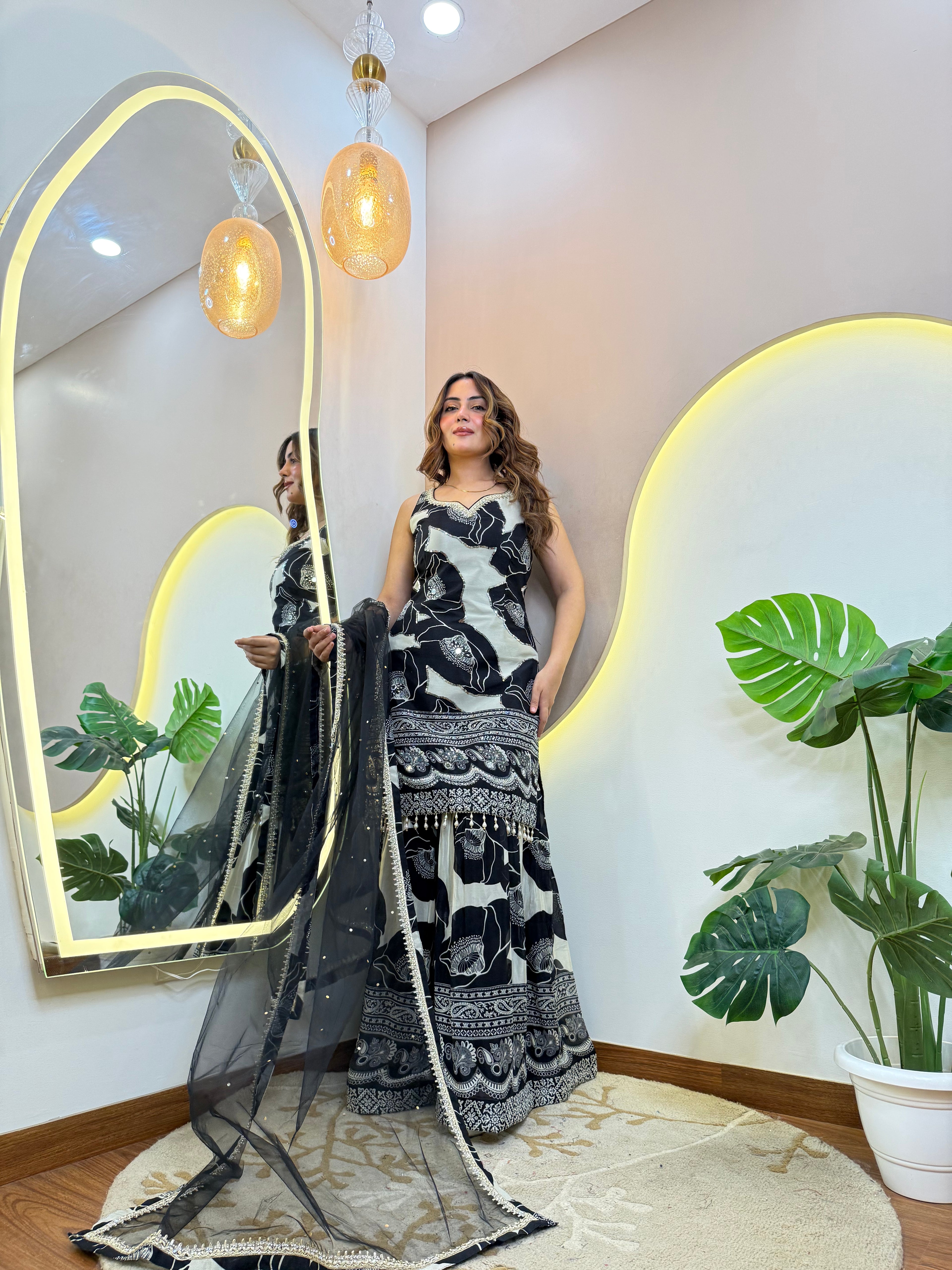 "SHEHNAZ  " SHARARA SUIT