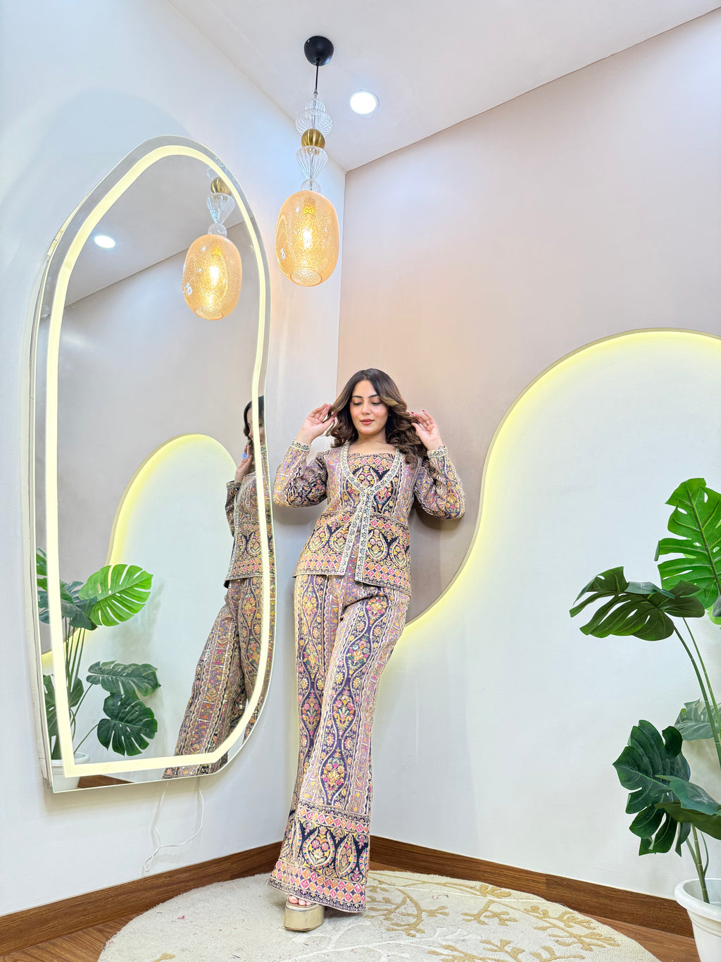 "HUSNA"  CORD SET JECKET STYLE