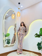 "HUSNA"  CORD SET JECKET STYLE