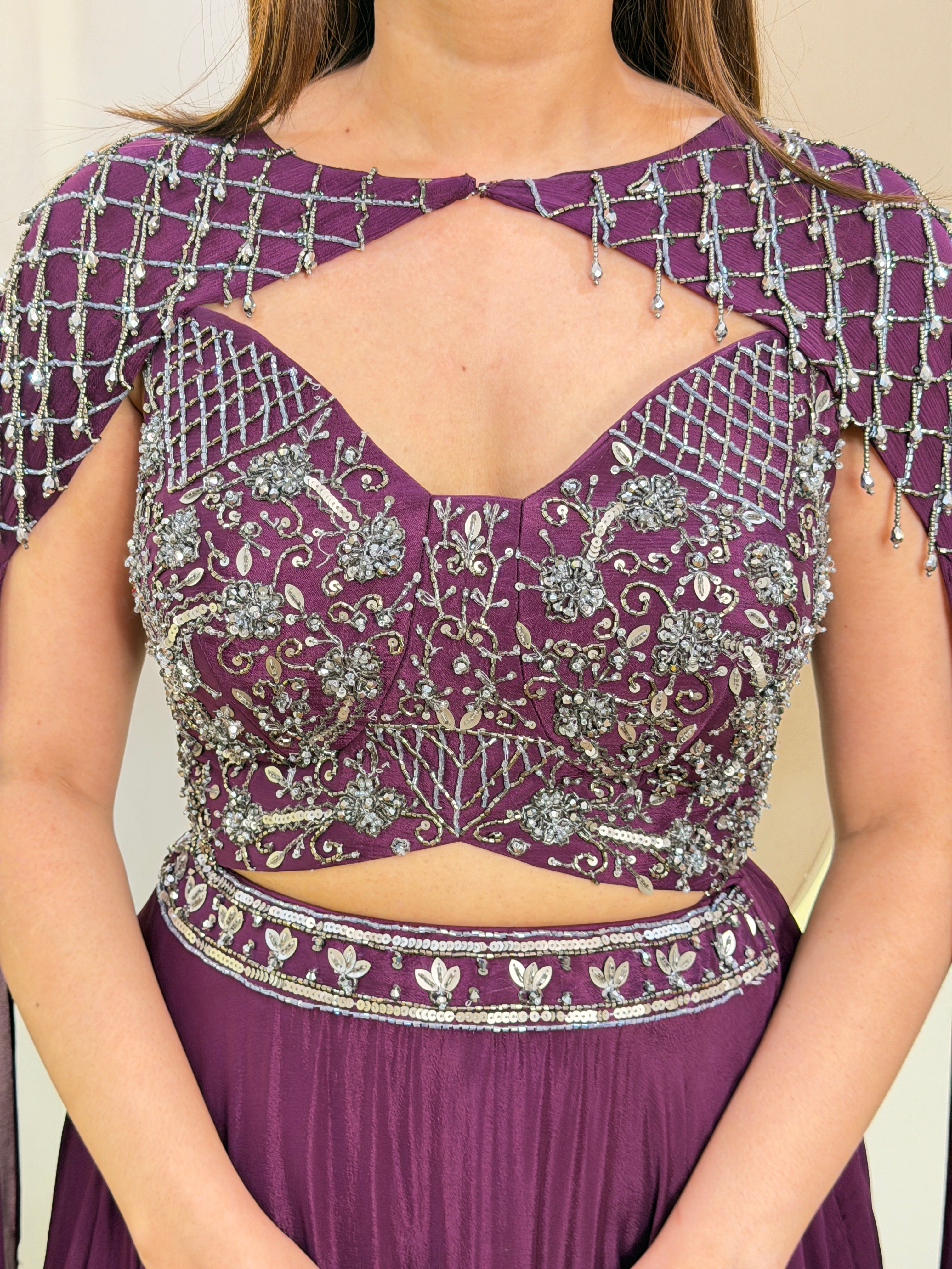 C521  CROP TOP SKIRT