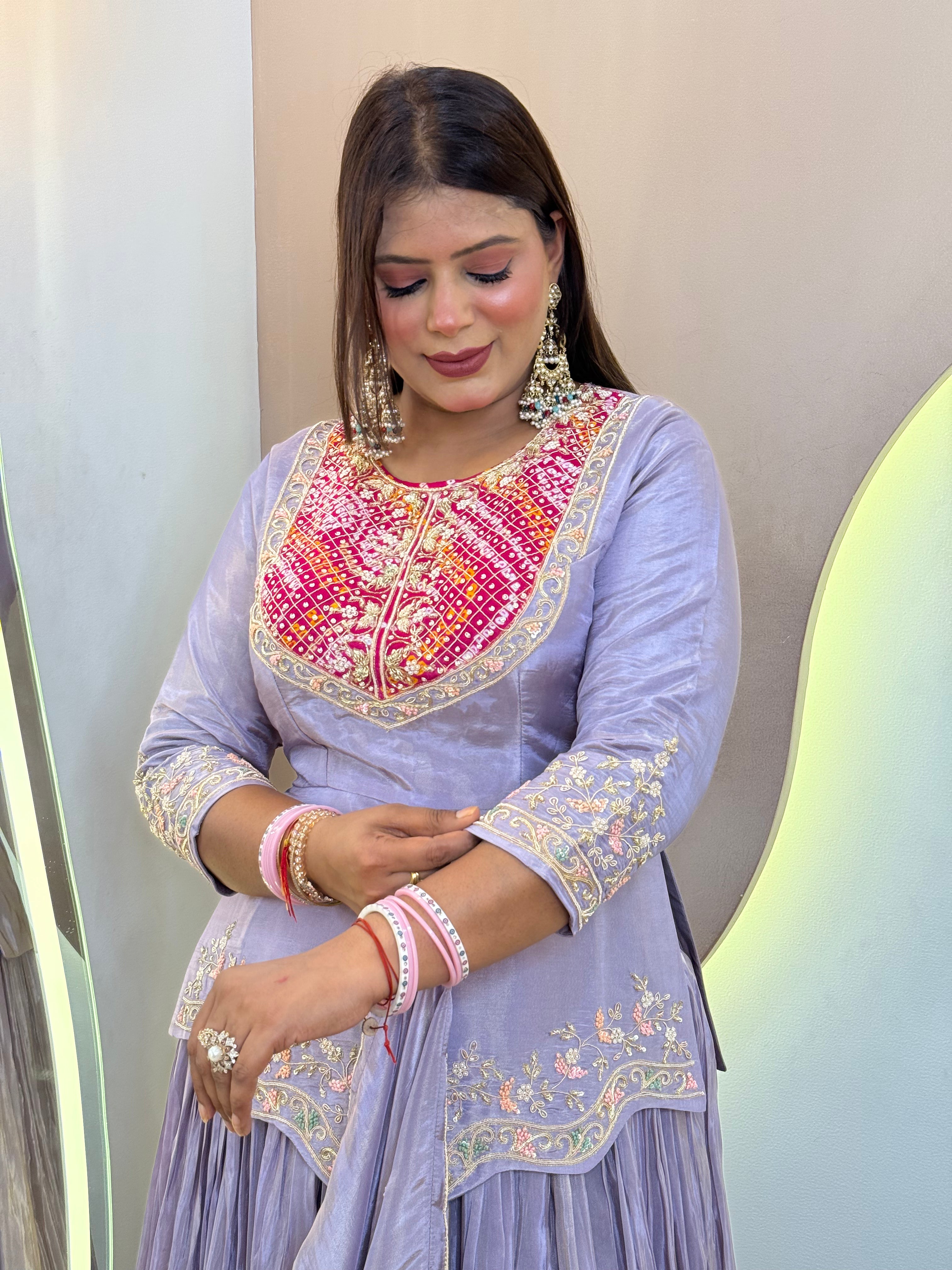 " SOUMYA" CROP TOP SKIRT