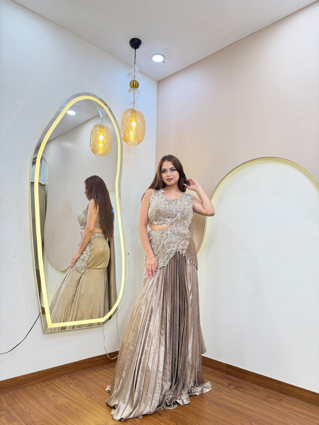 D951 DRAPE LEHNGA