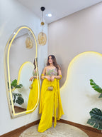 D80 DHOTI  STYLE "  CORSET 3 PC