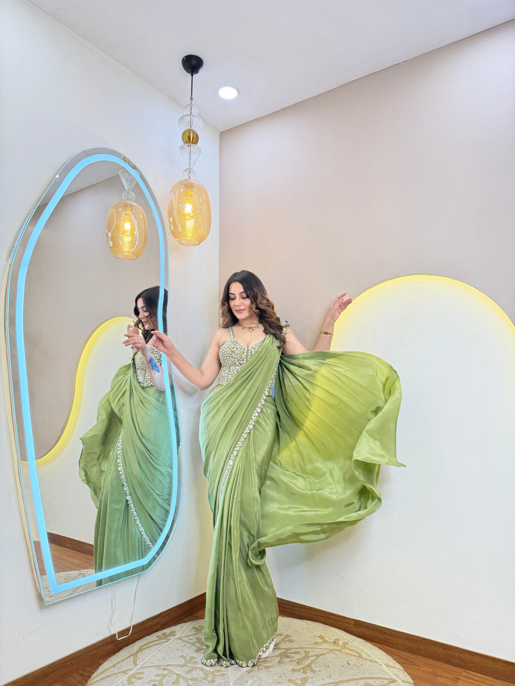 PARTY WEAR DRAPE SAREE