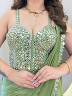 PARTY WEAR DRAPE SAREE