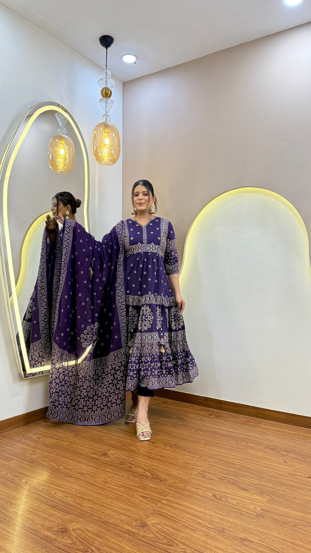 D658  ANARKALI PANT SUIT OUTFIT  GOWN