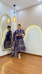 D658  ANARKALI PANT SUIT OUTFIT  GOWN