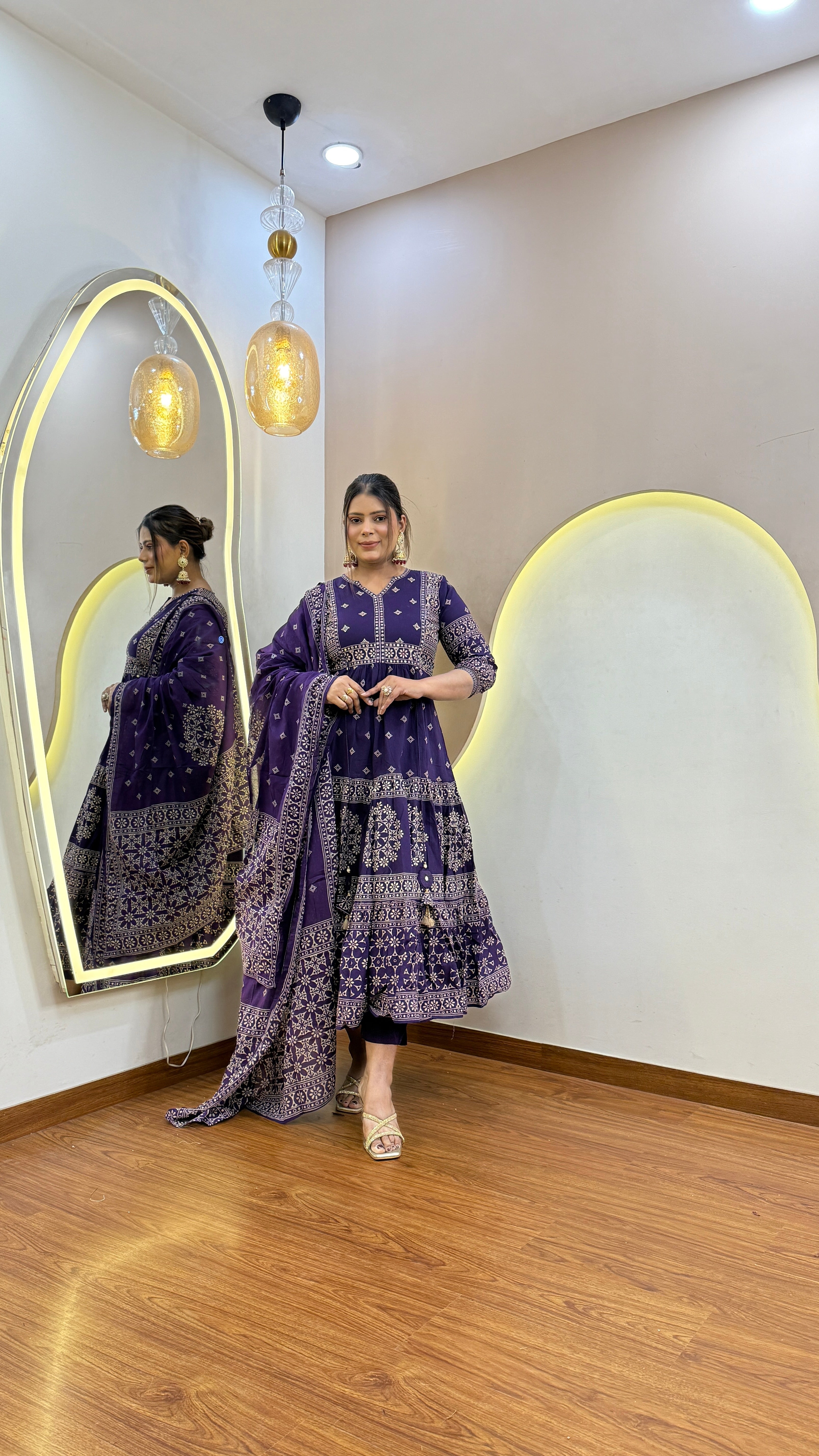 D658  ANARKALI PANT SUIT OUTFIT  GOWN