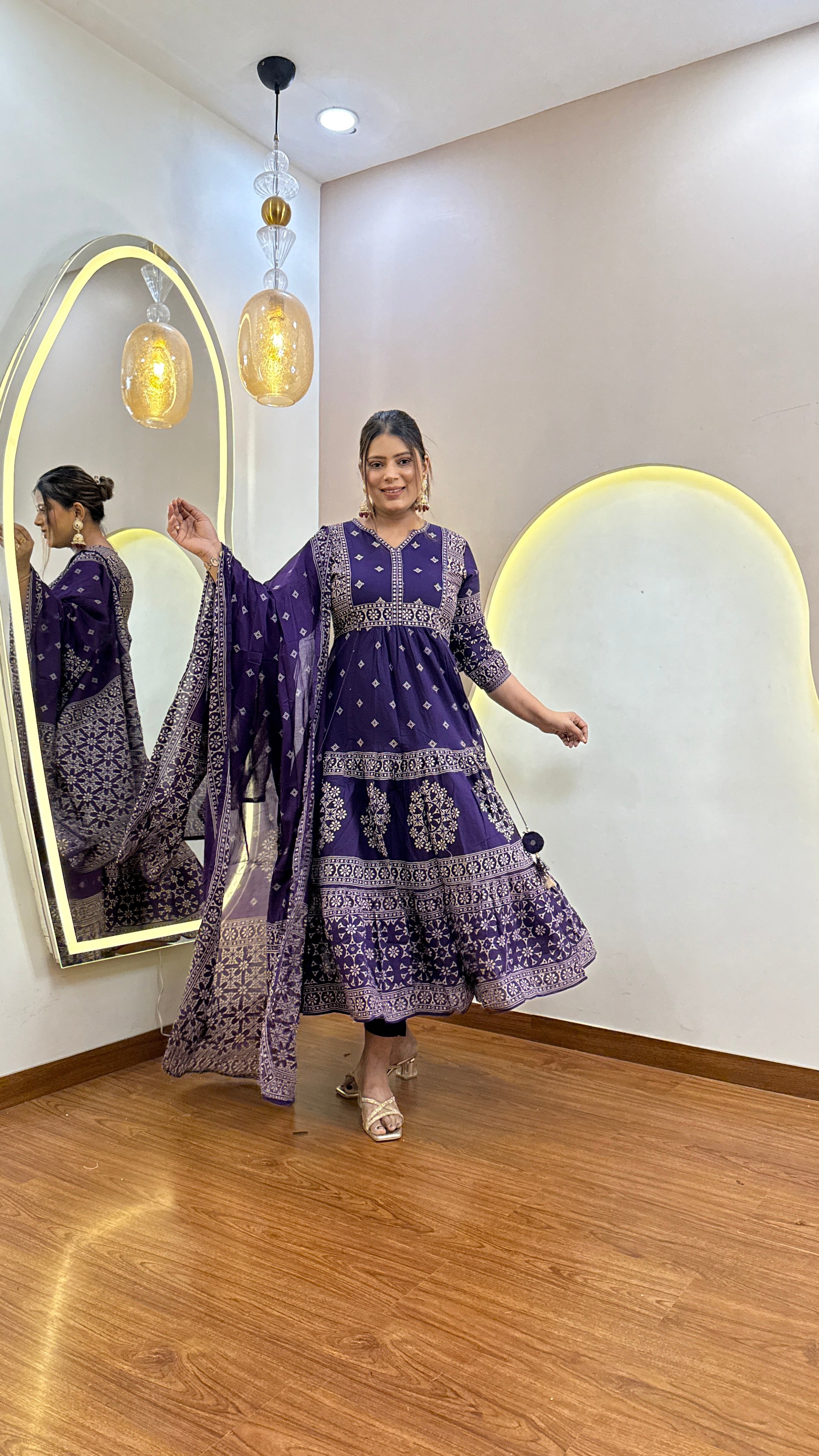 D658  ANARKALI PANT SUIT OUTFIT  GOWN