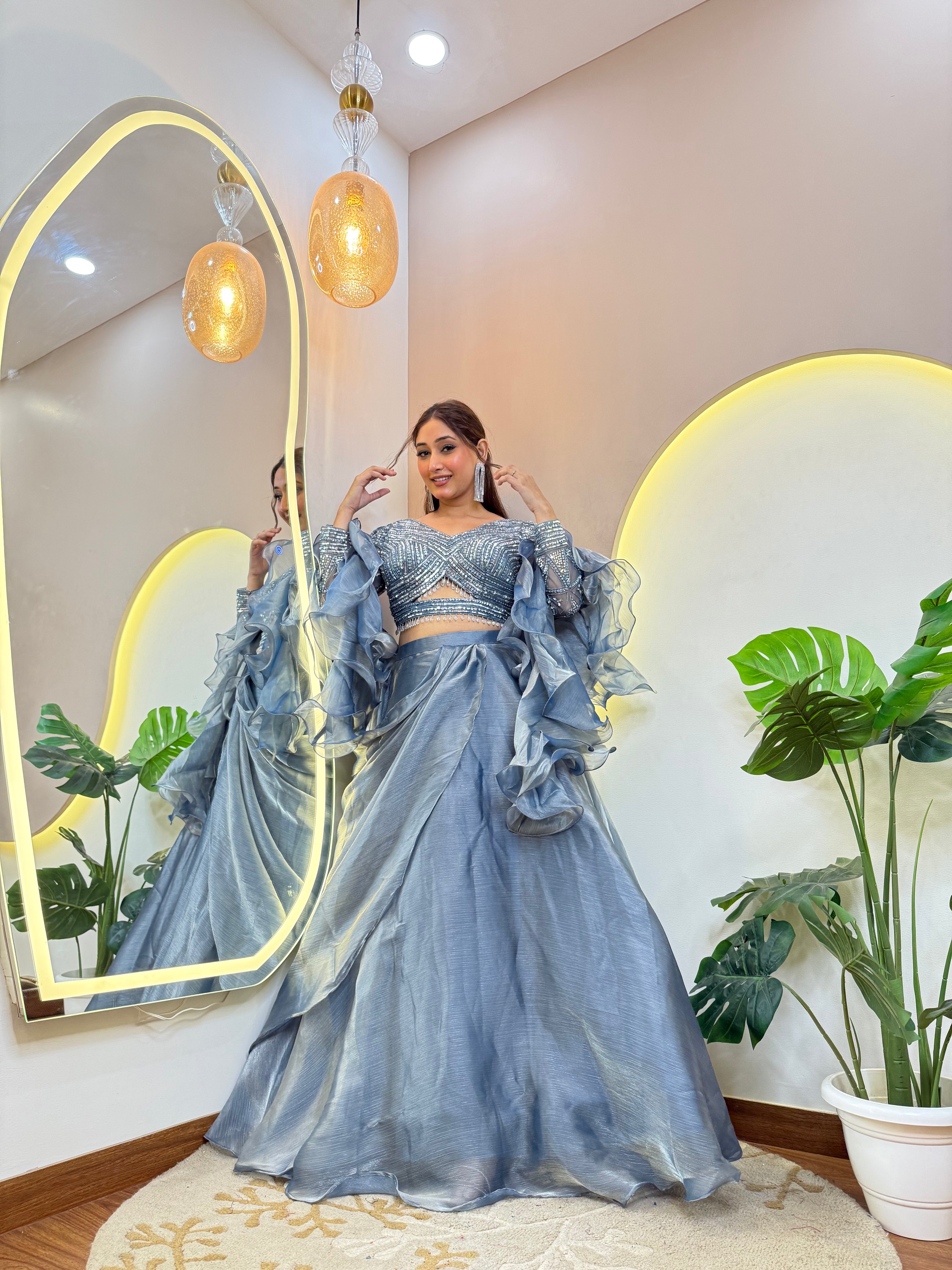 "NARGIS" CROP TOP SKIRT