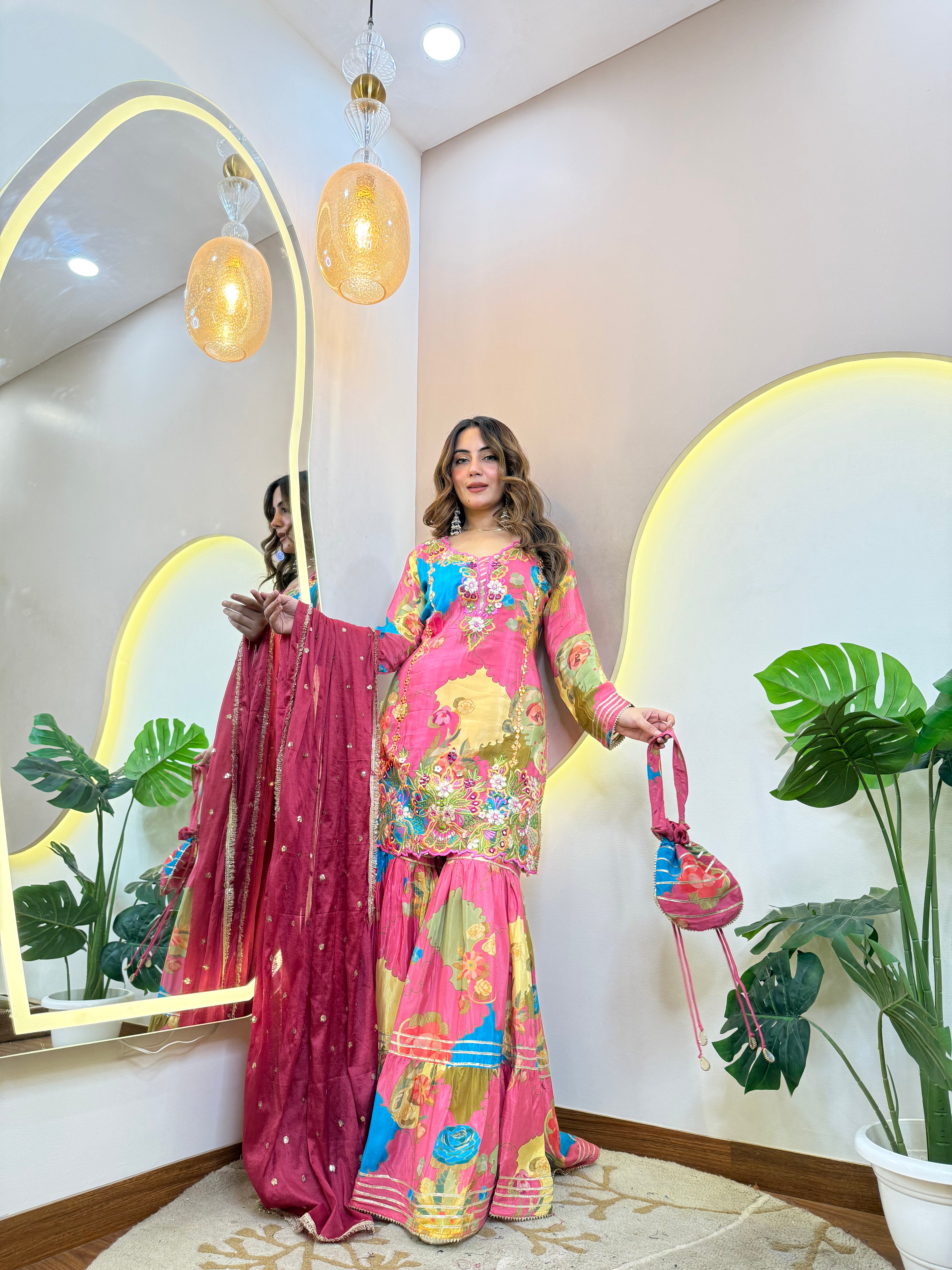 "SHAMREEN  " SHARARA SUIT