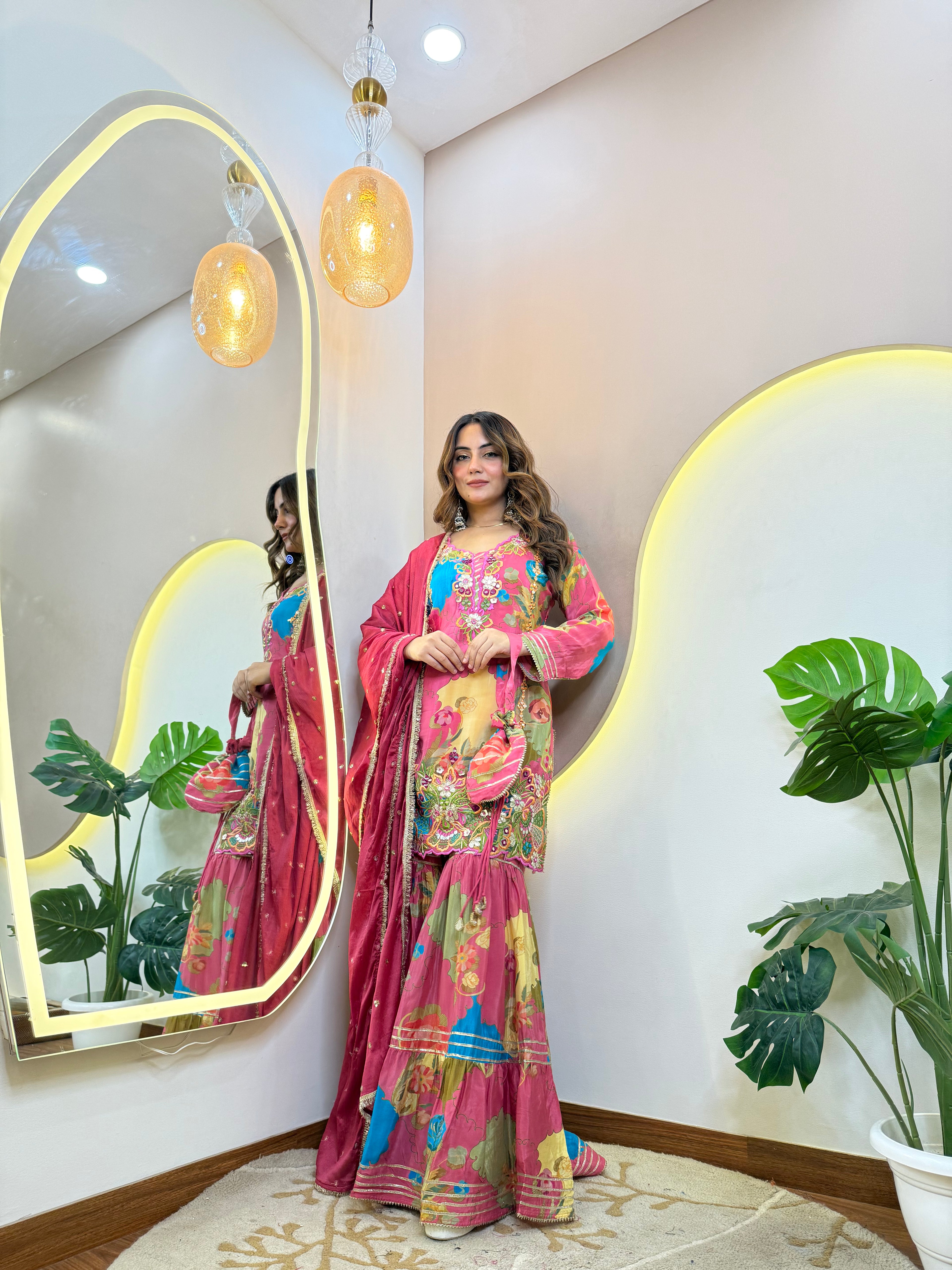 "SHAMREEN  " SHARARA SUIT