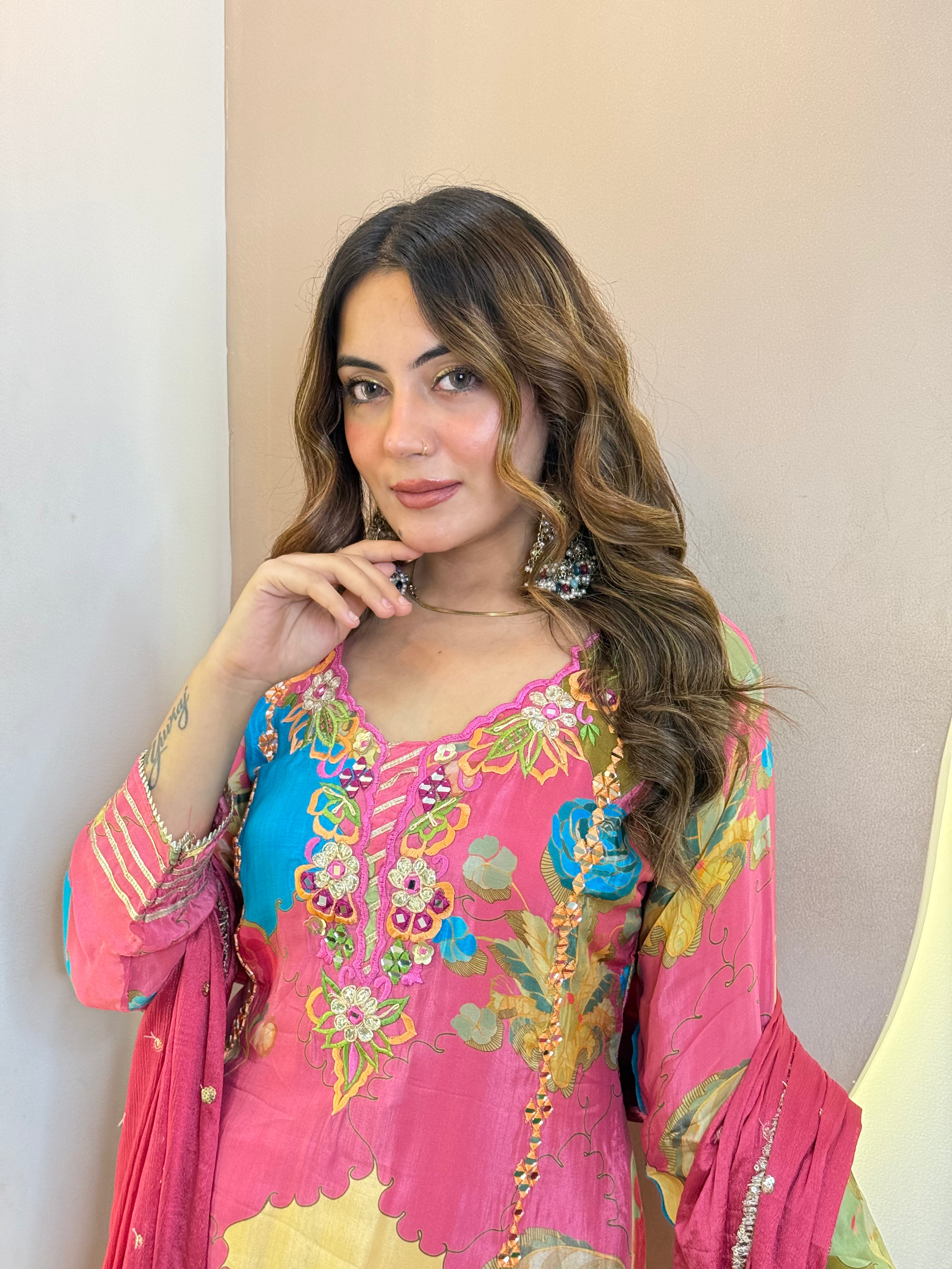 "SHAMREEN  " SHARARA SUIT