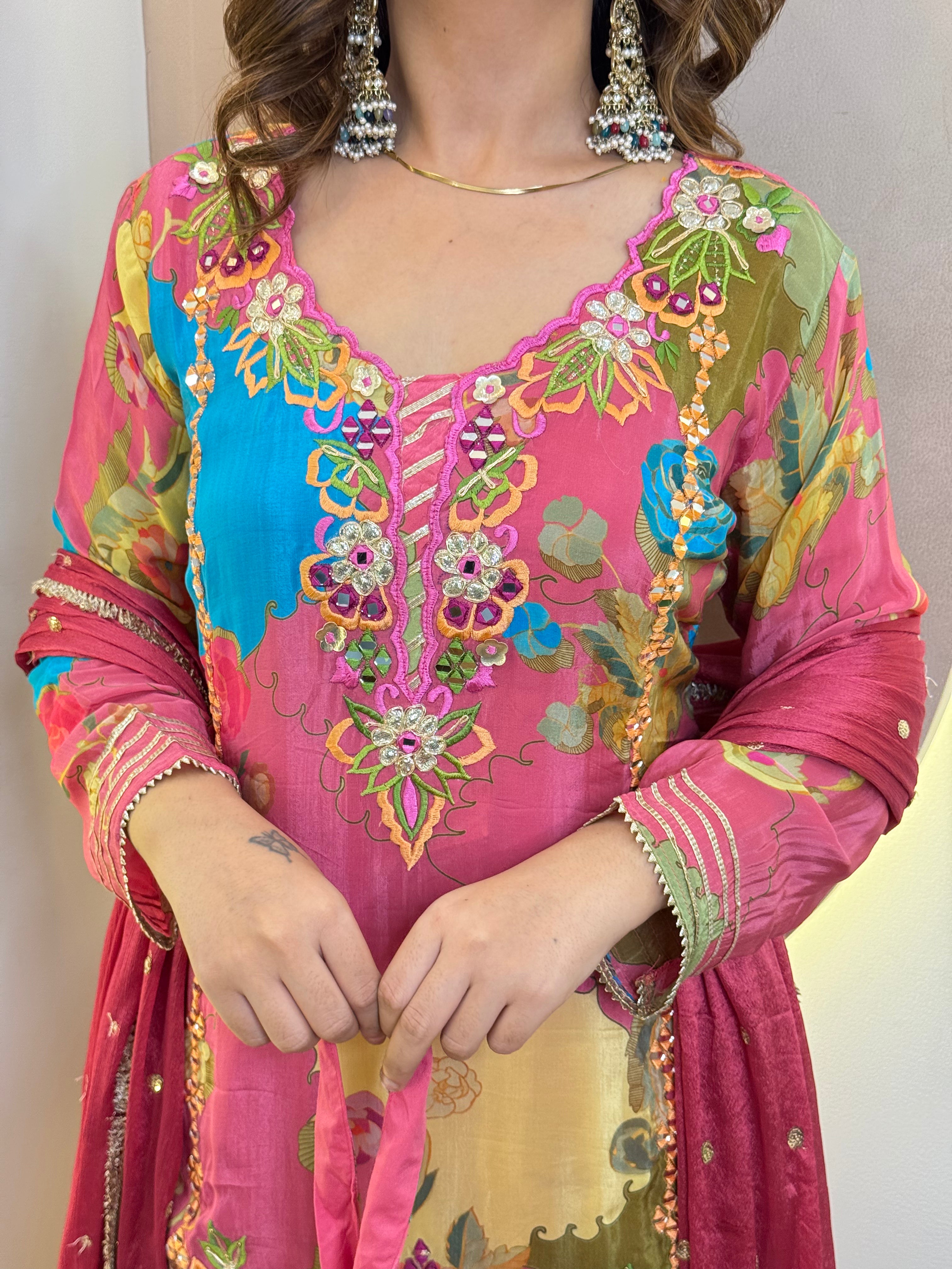 "SHAMREEN  " SHARARA SUIT