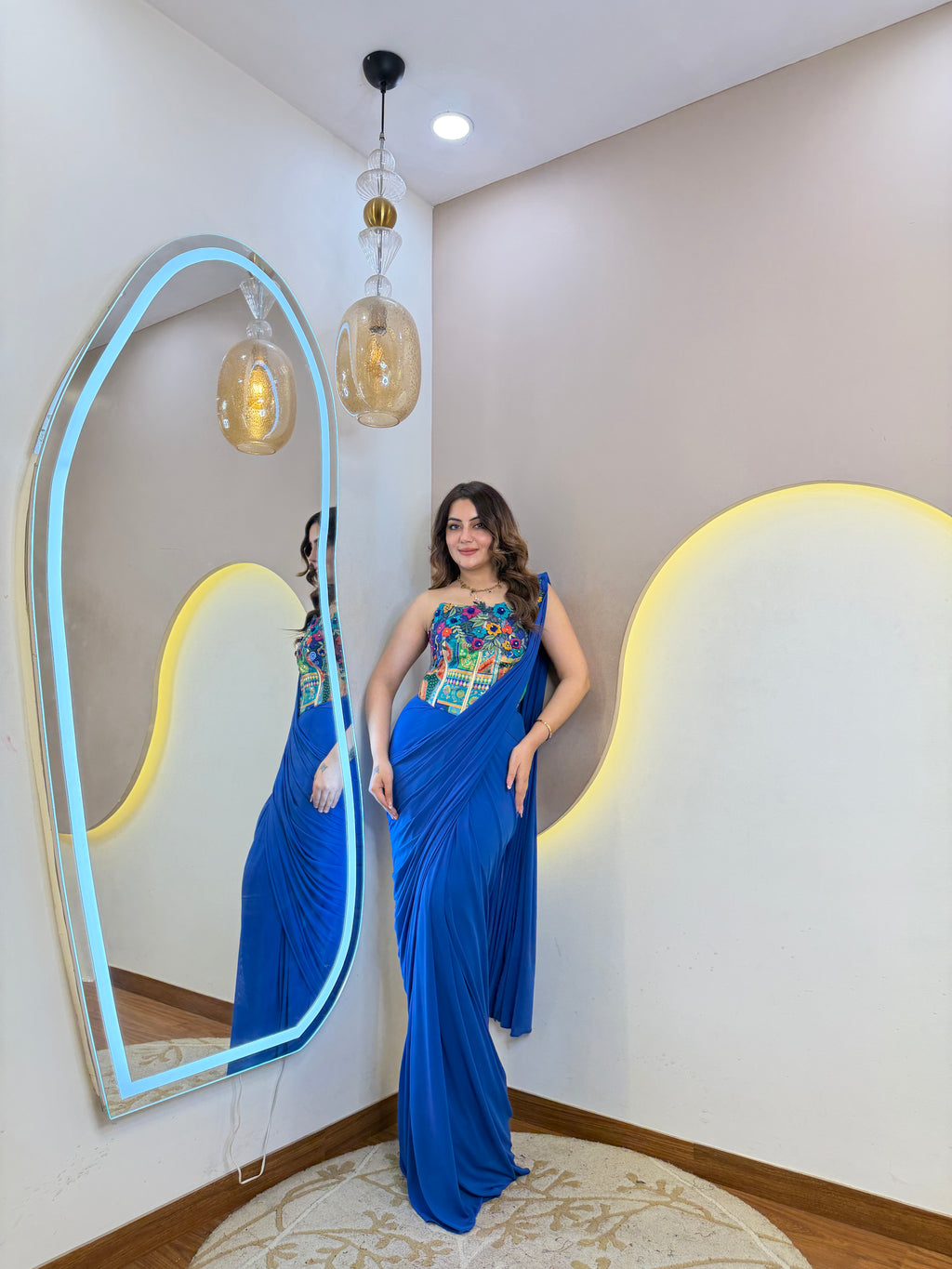 PARTY WEAR DRAPE SAREE