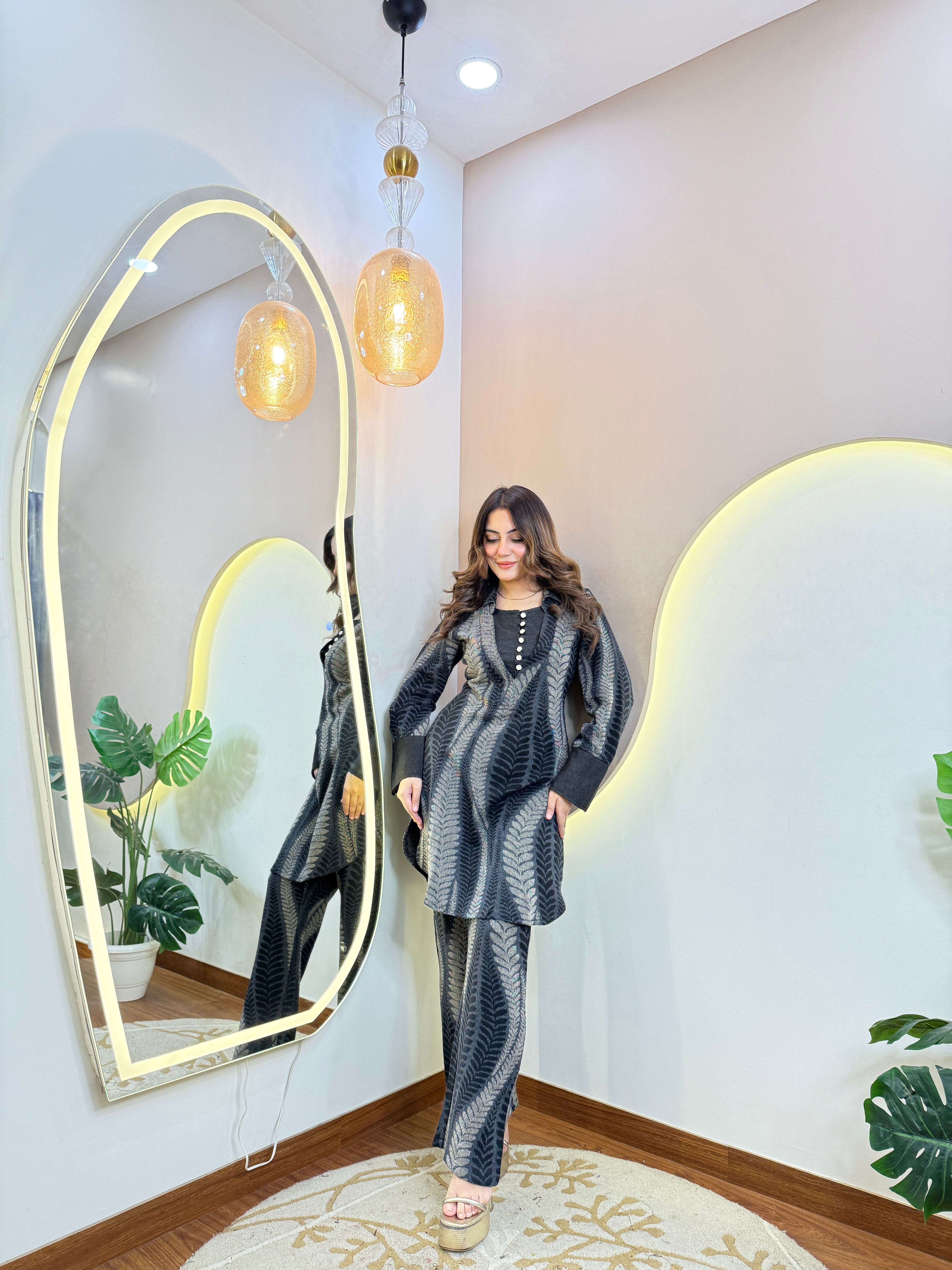 HAMIDA  WOOLEN CORD SET