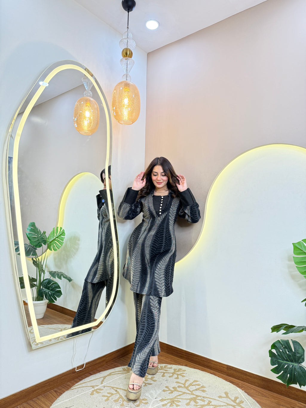 HAMIDA  WOOLEN CORD SET