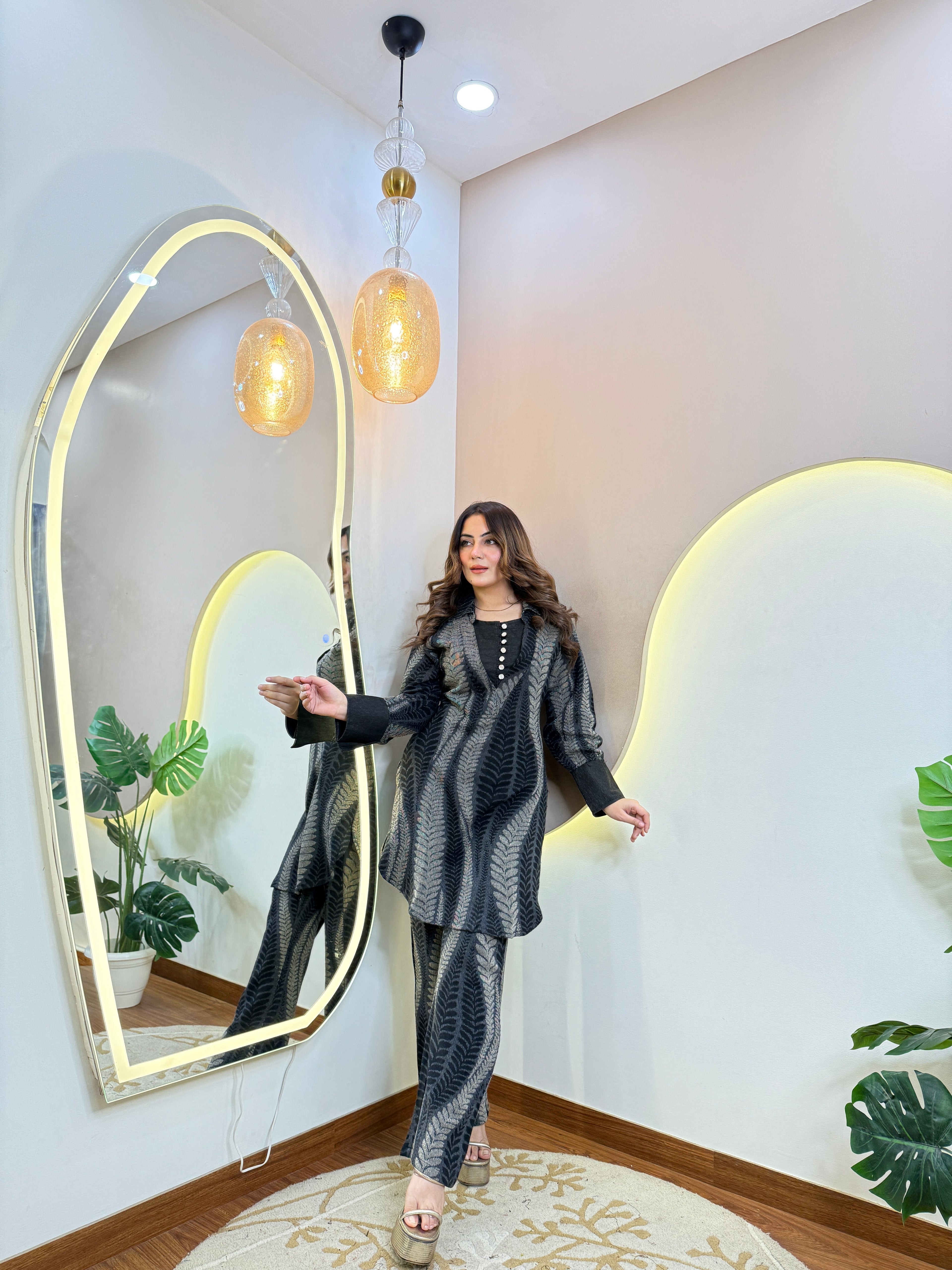 HAMIDA  WOOLEN CORD SET