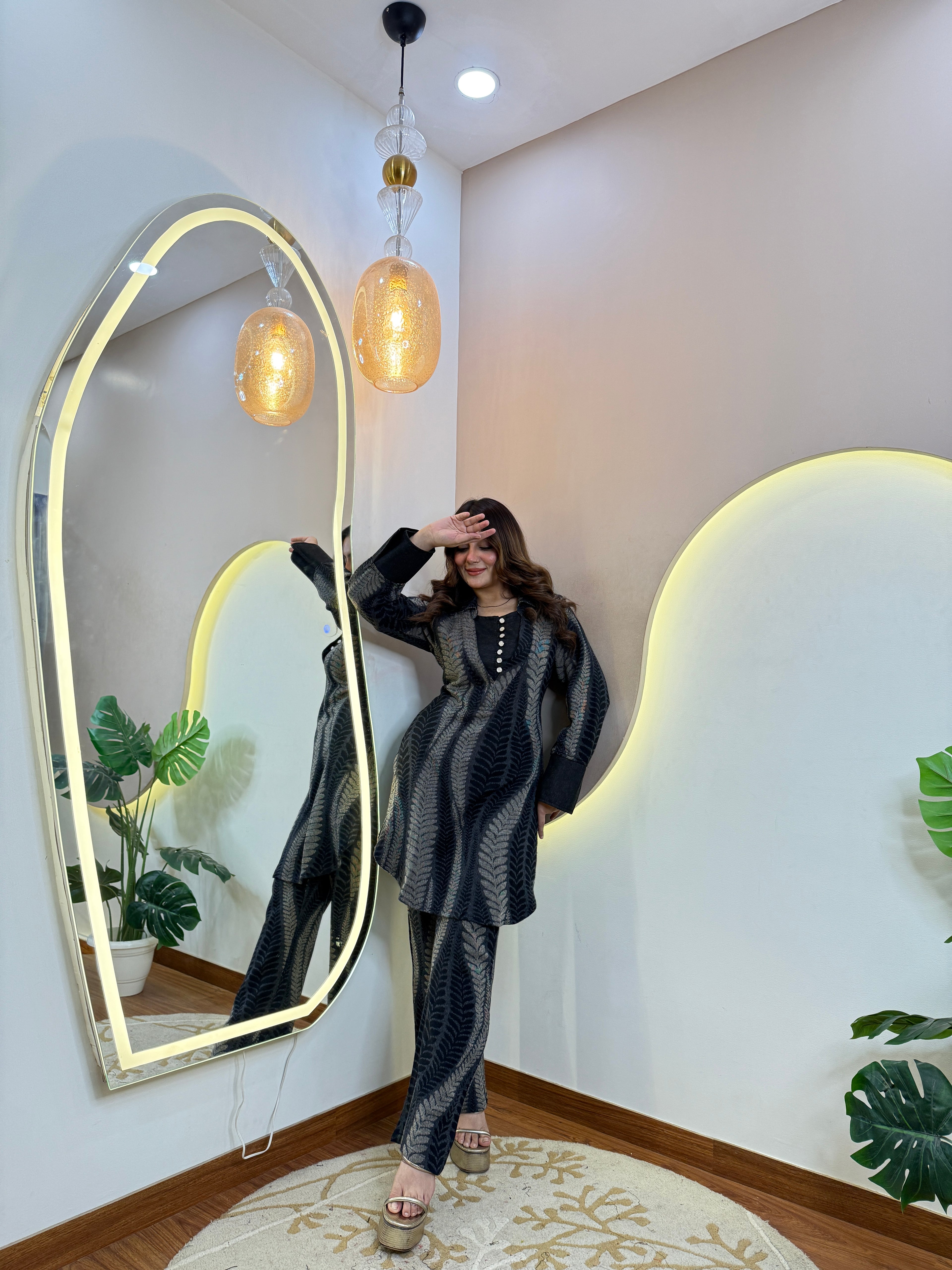 HAMIDA  WOOLEN CORD SET