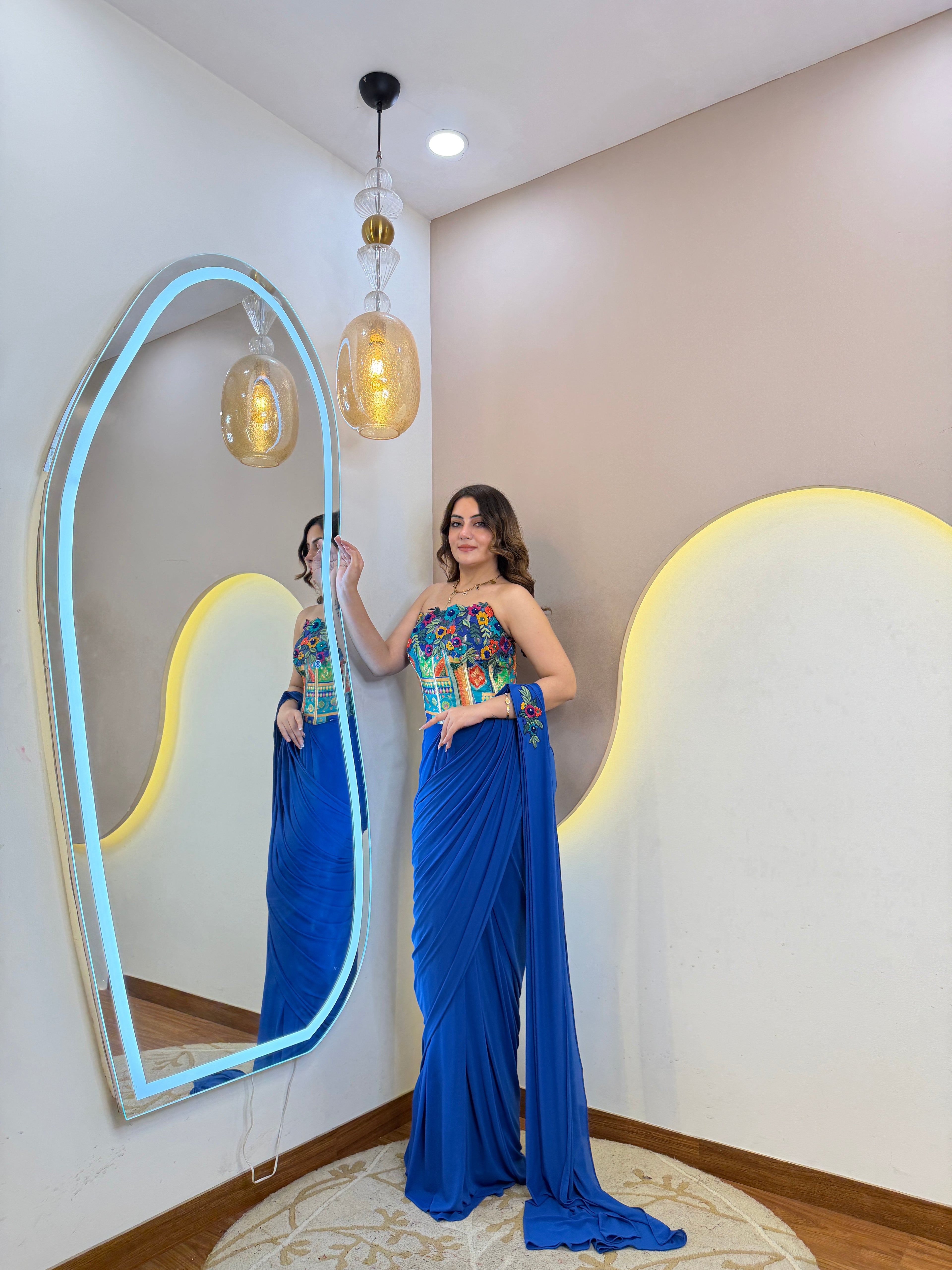 PARTY WEAR DRAPE SAREE