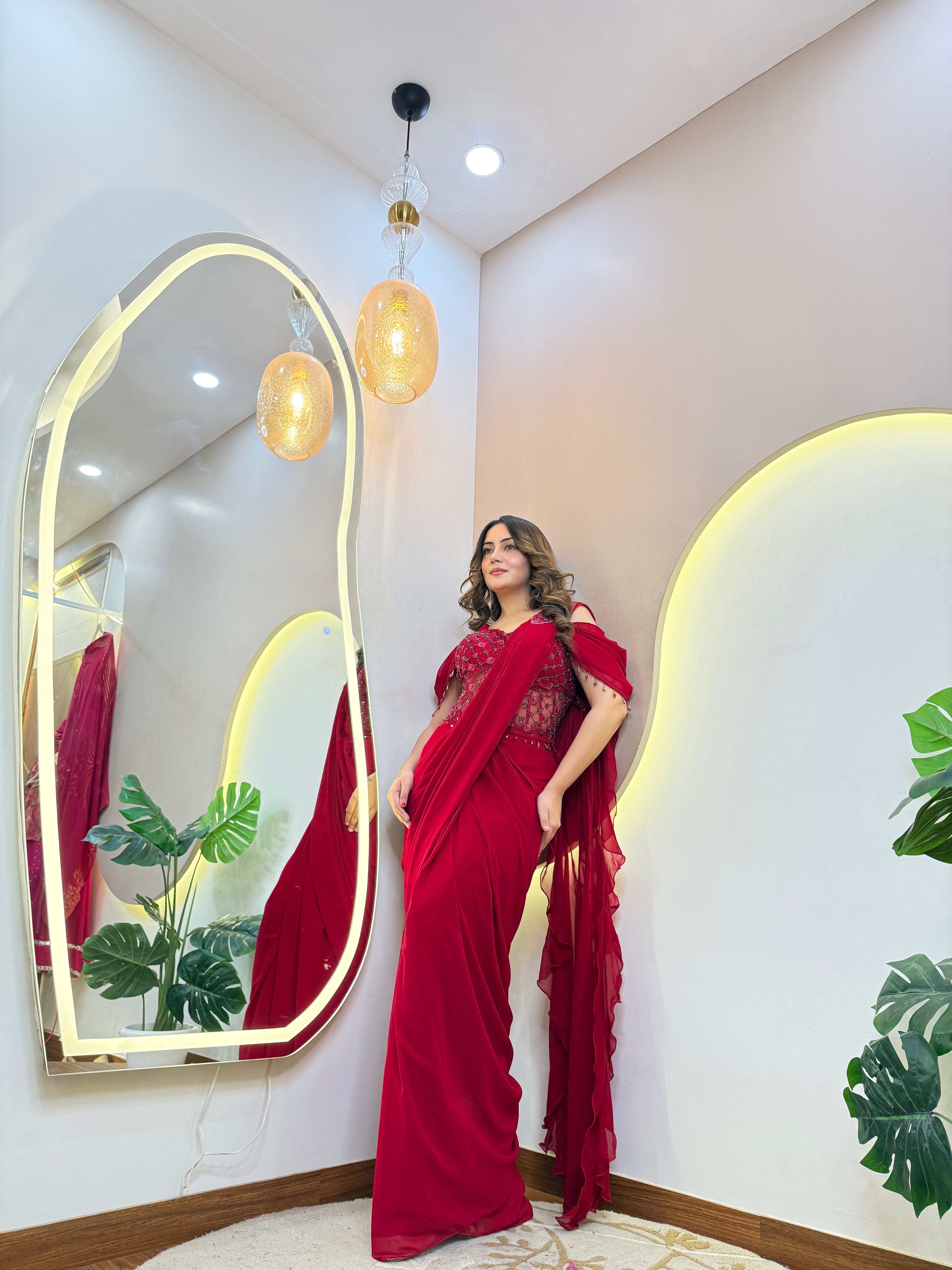 "SHABANA  " DRAPE SAREE