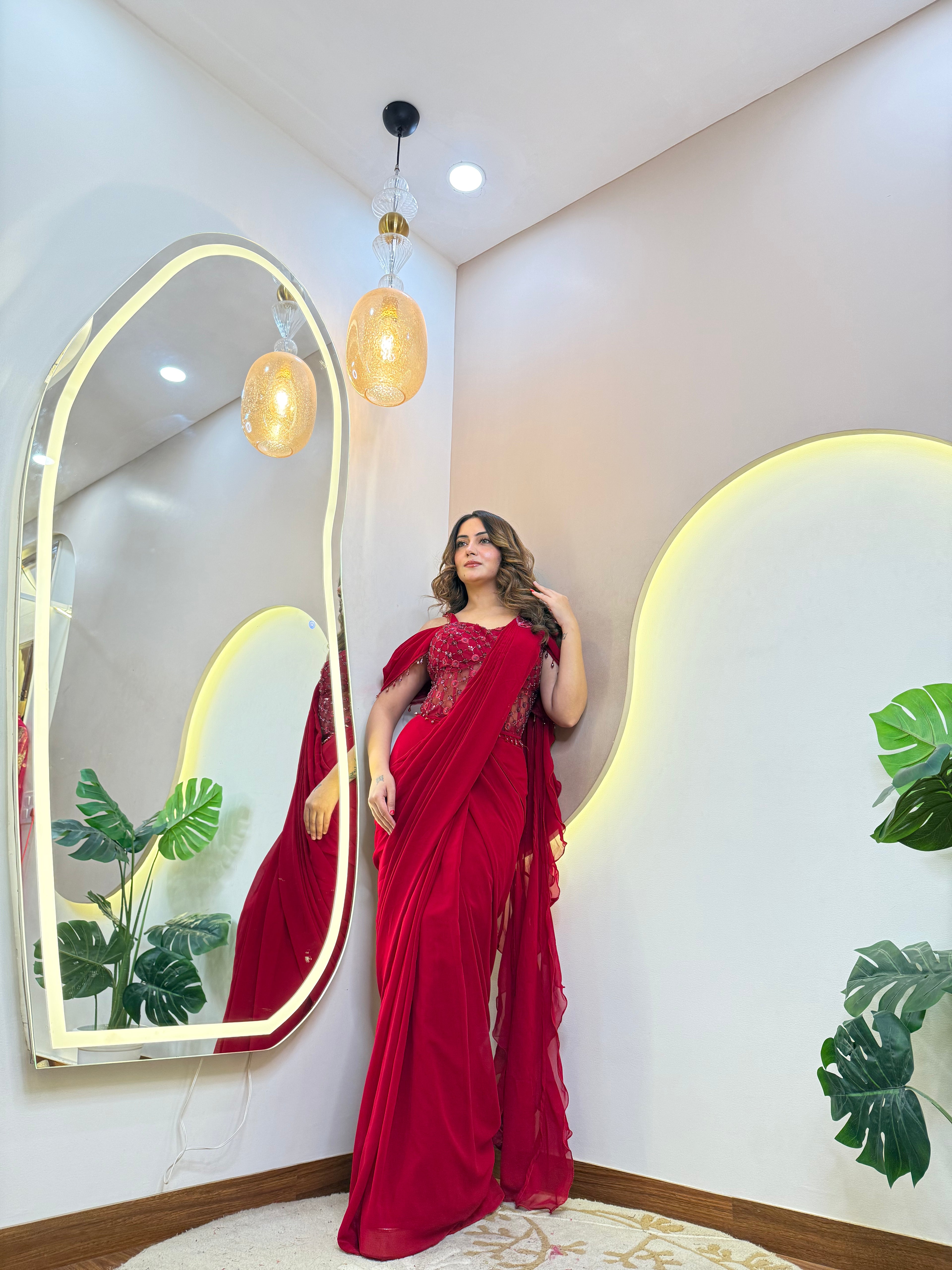 "SHABANA  " DRAPE SAREE