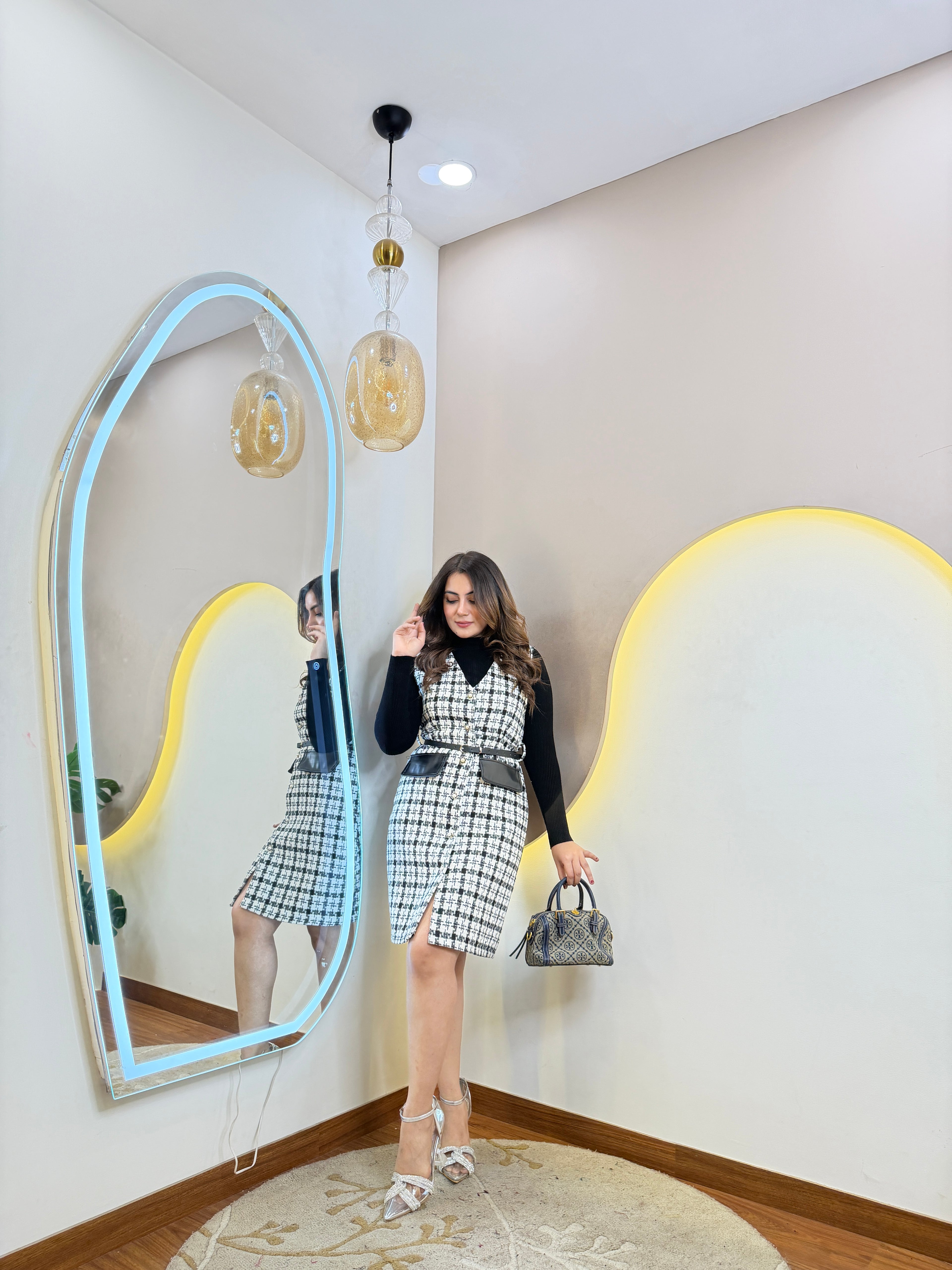 AW646 WOOLEN DRESS
