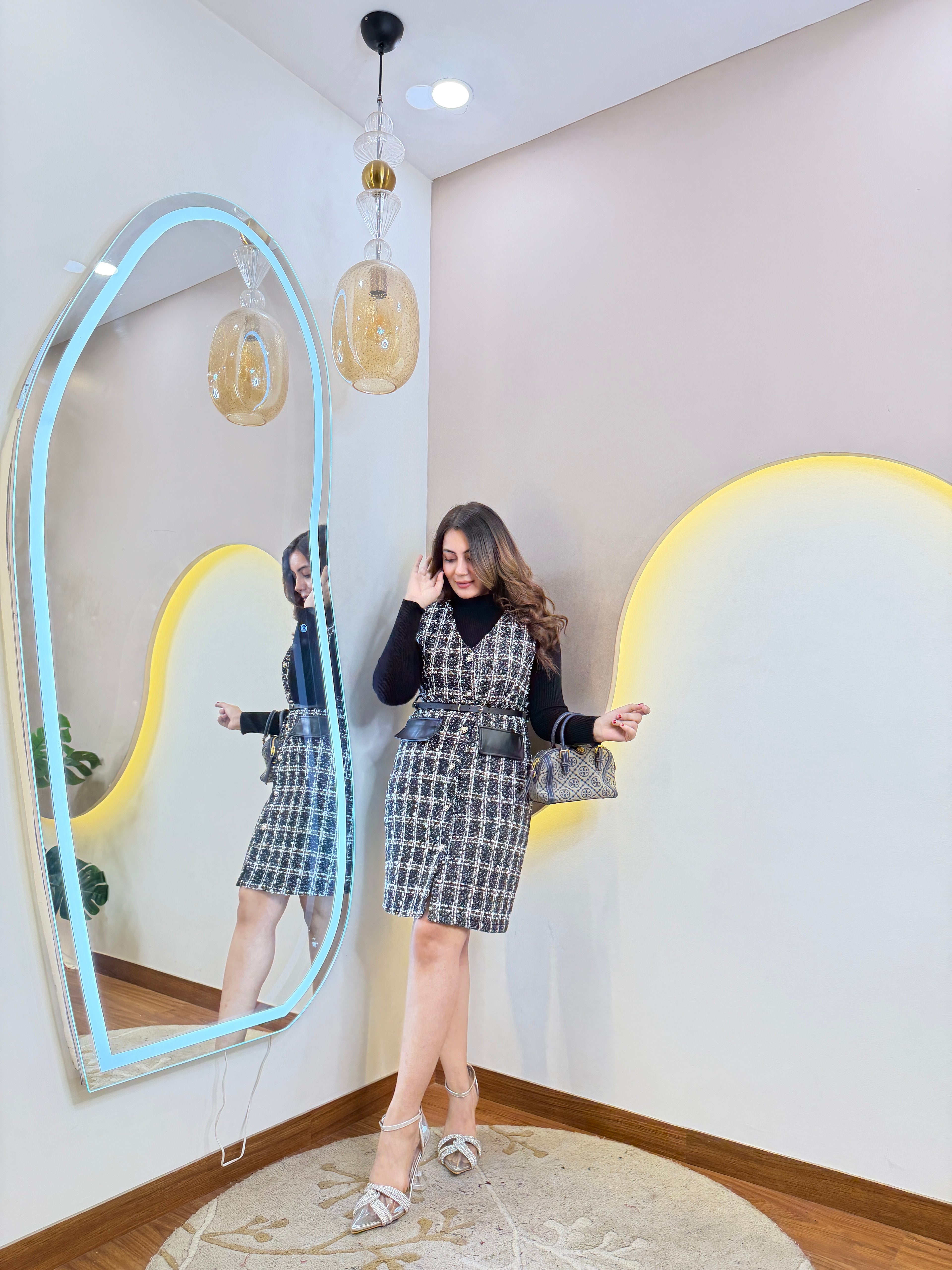 AW646 WOOLEN DRESS