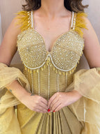 "DHOTI  STYLE "  CORSET 3 PC