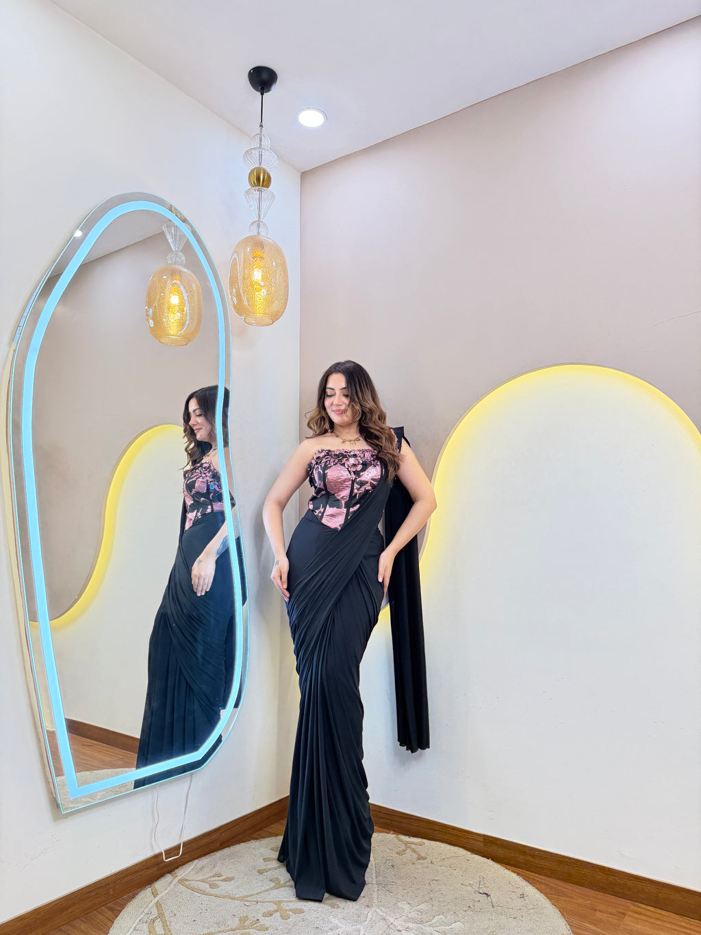 PARTY WEAR DRAPE SAREE