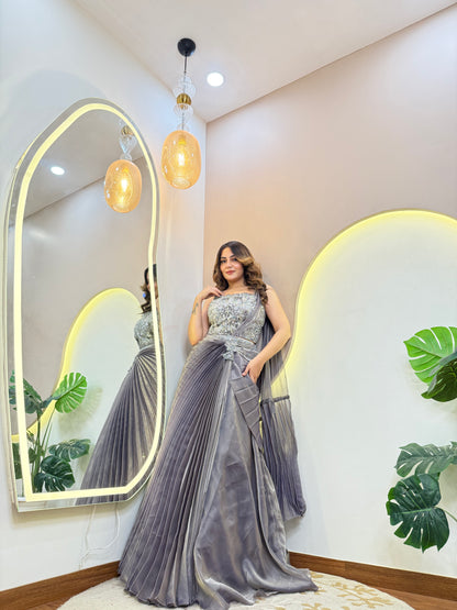 ZUBEDA OUTFIT CROP TOP SKIRT