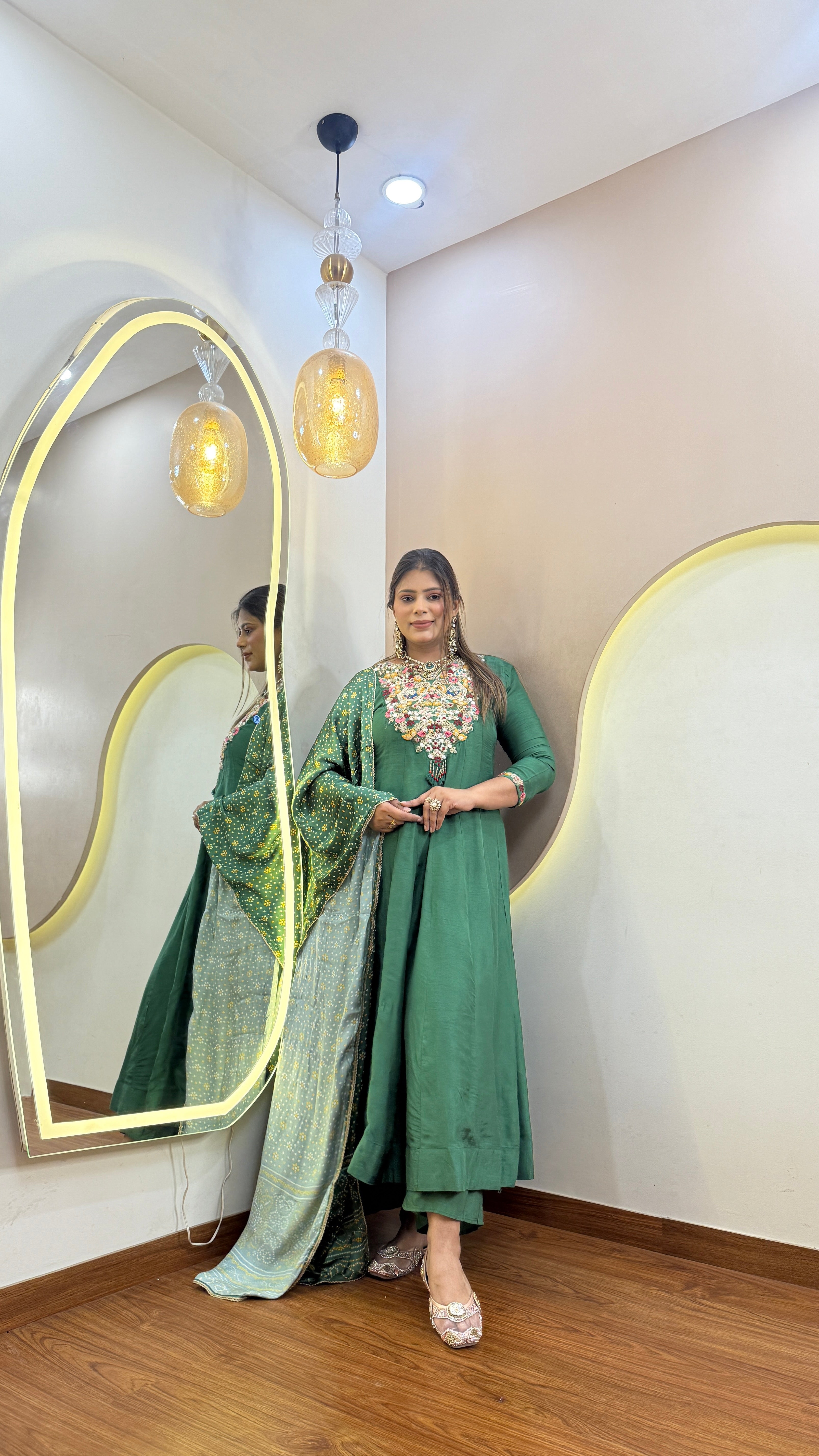 C651 ANARKALI PANT SUIT OUTFIT GOWN