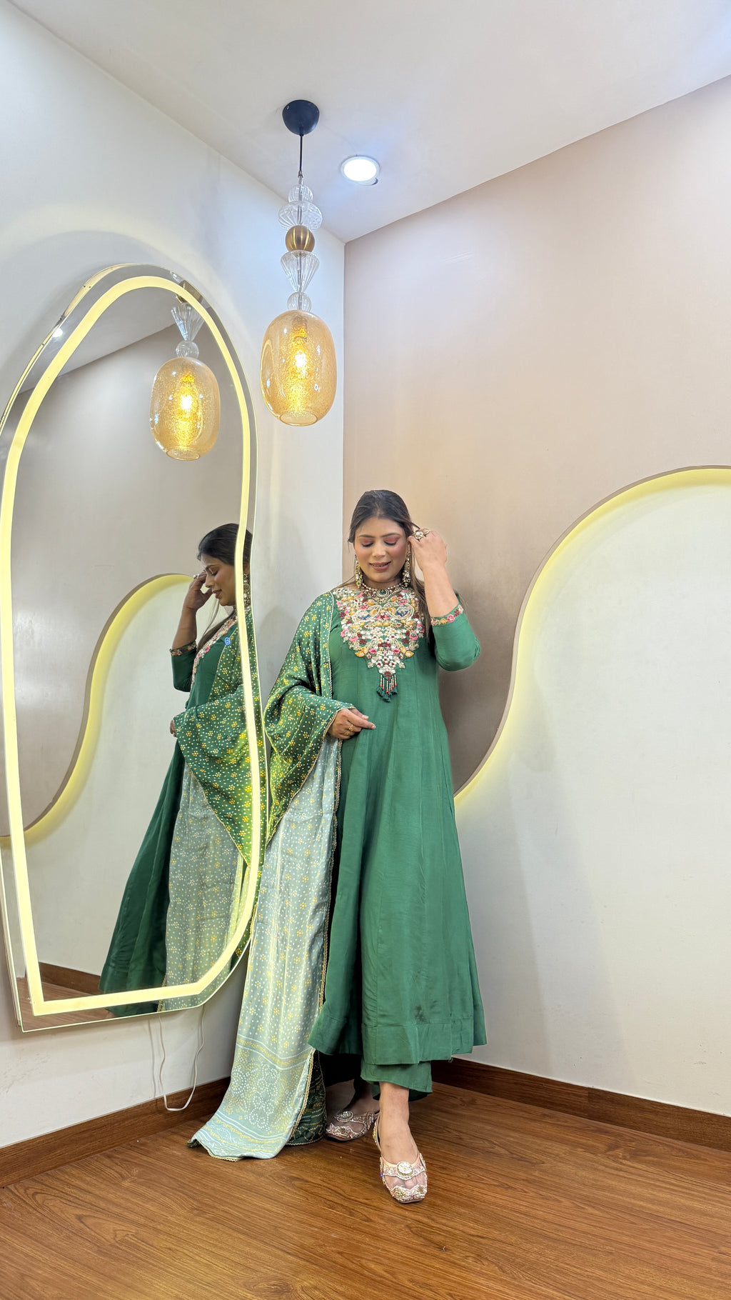 C651 ANARKALI PANT SUIT OUTFIT GOWN