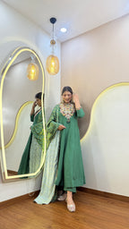 C651 ANARKALI PANT SUIT OUTFIT GOWN