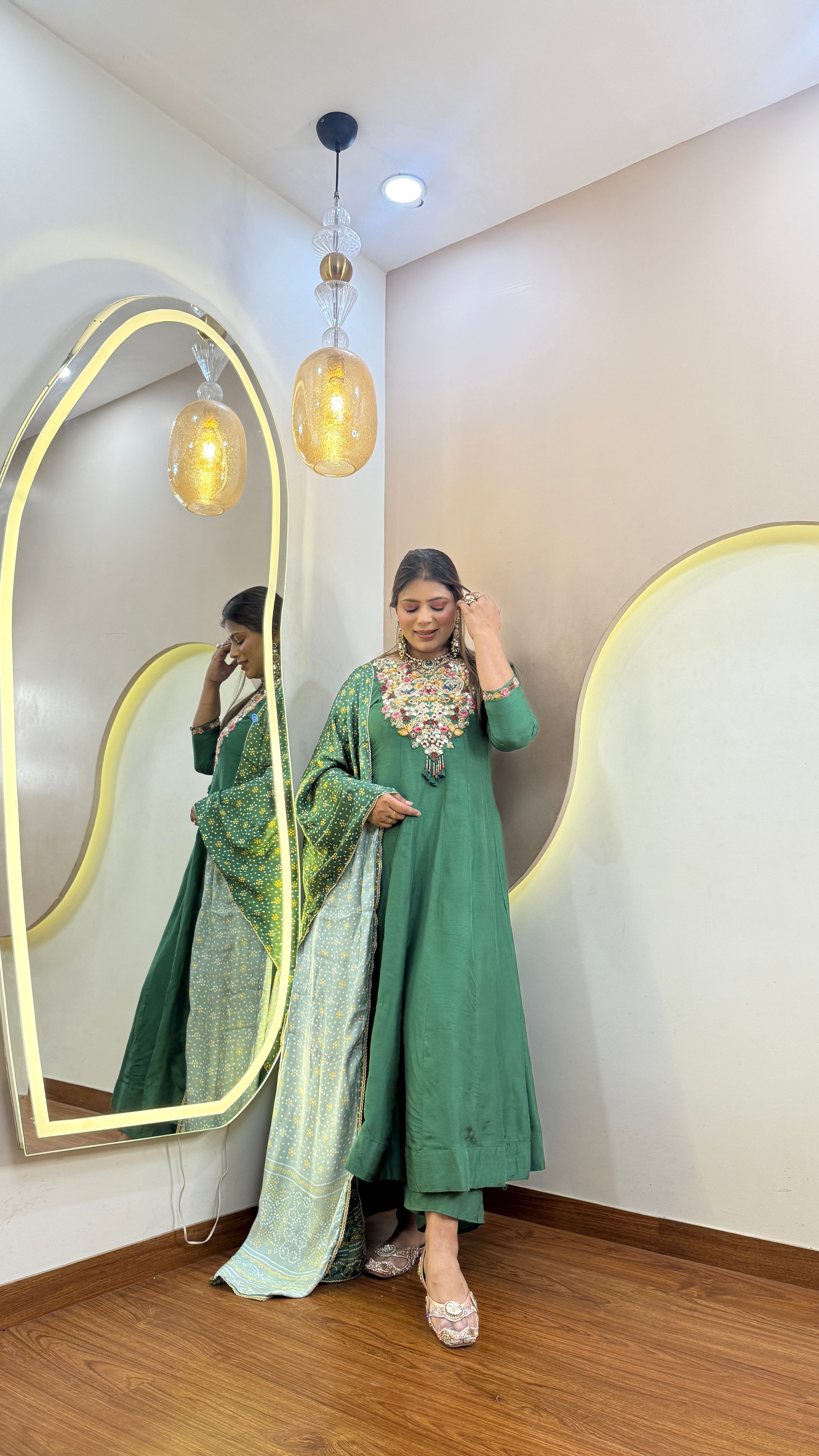 C651 ANARKALI PANT SUIT OUTFIT GOWN