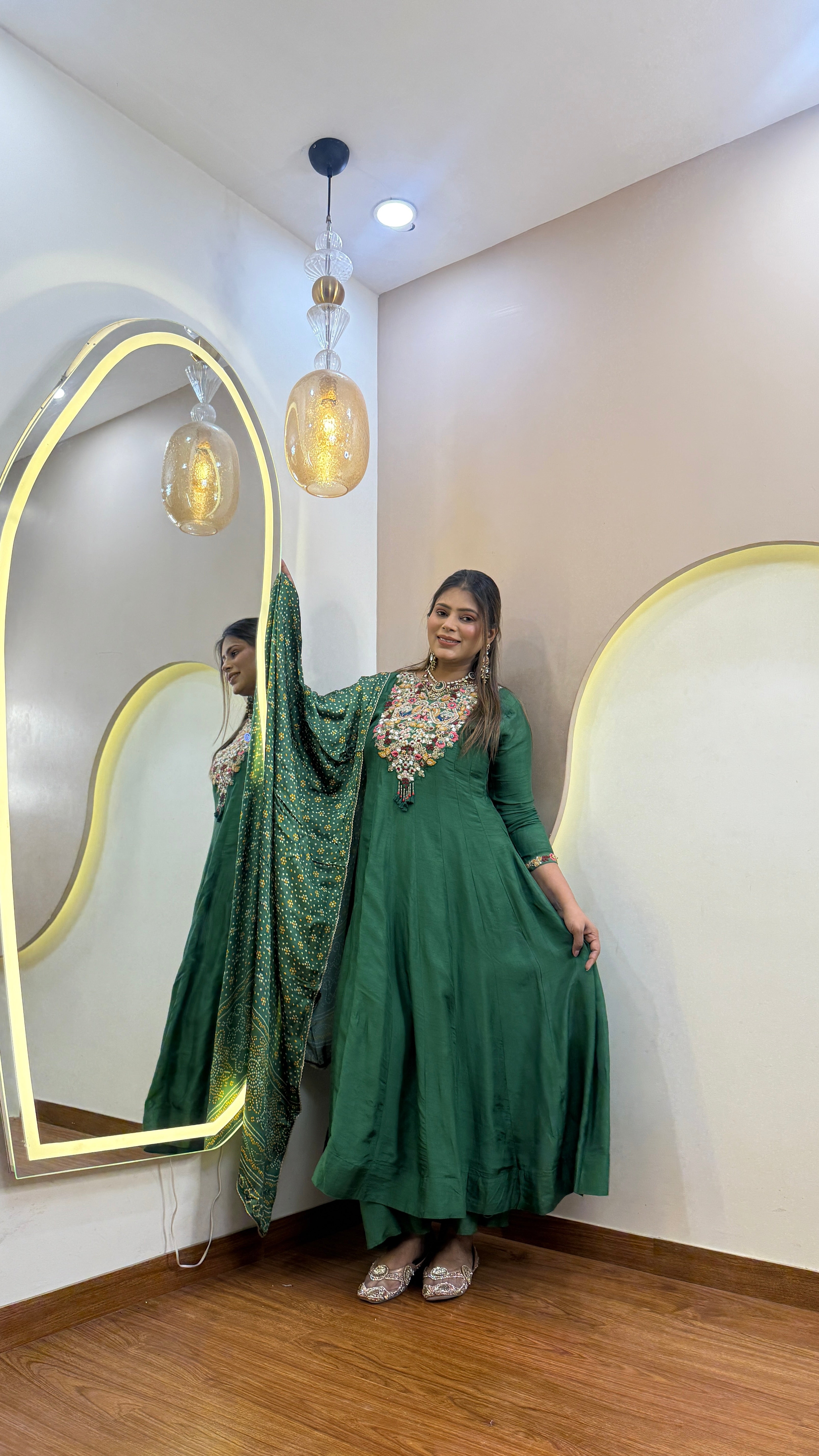 C651 ANARKALI PANT SUIT OUTFIT GOWN