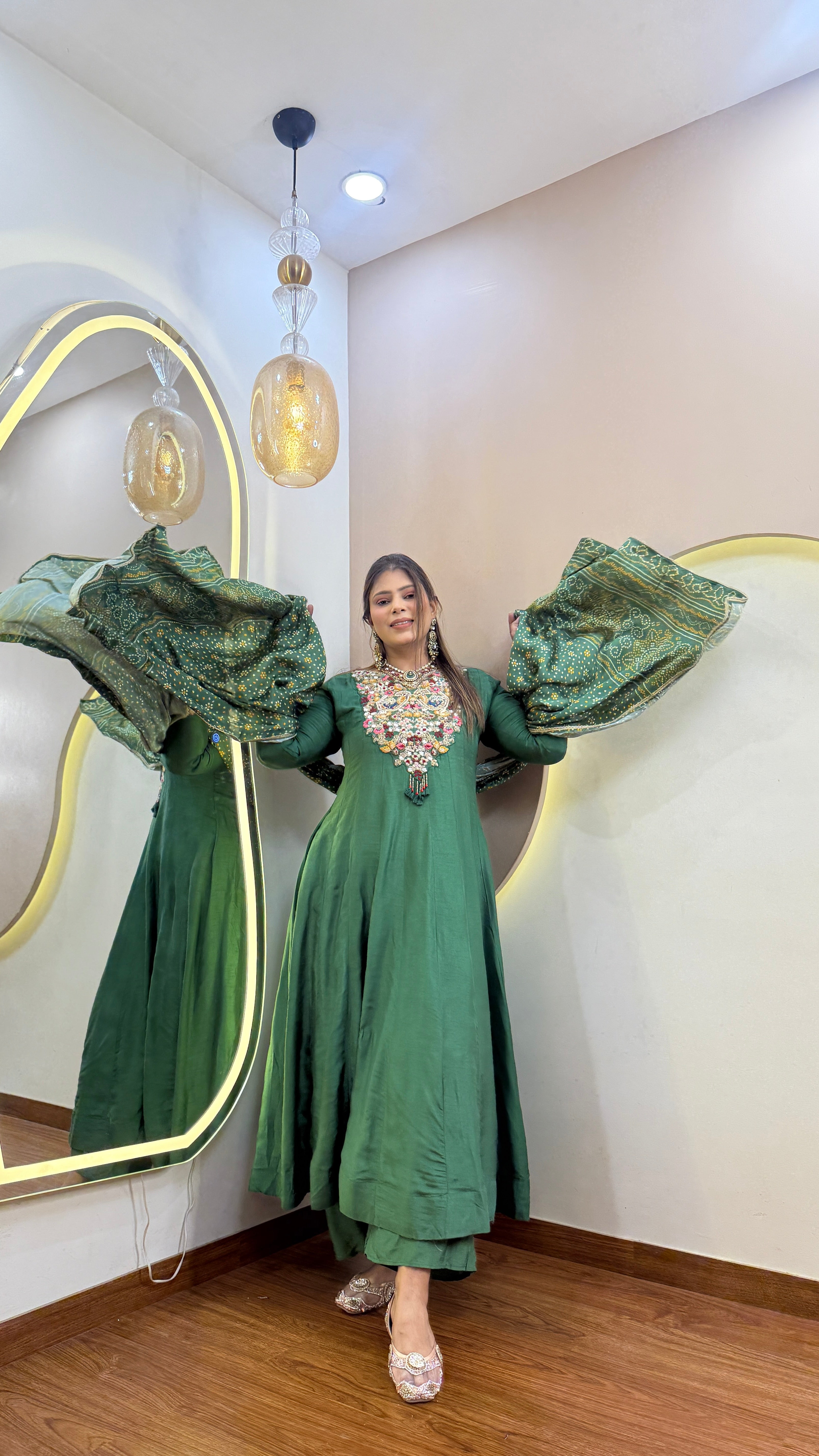 C651 ANARKALI PANT SUIT OUTFIT GOWN