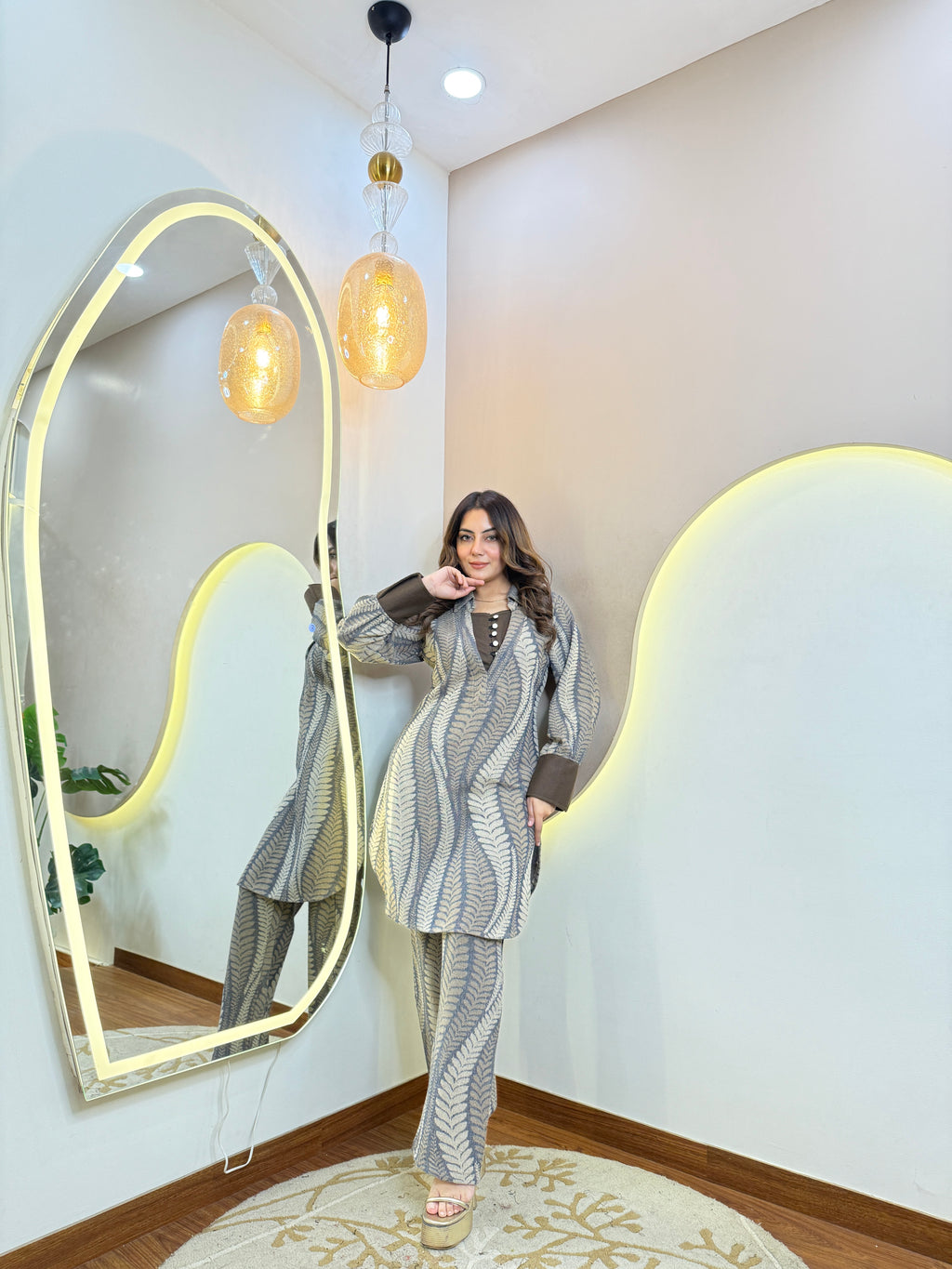 HAMIDA  WOOLEN CORD SET