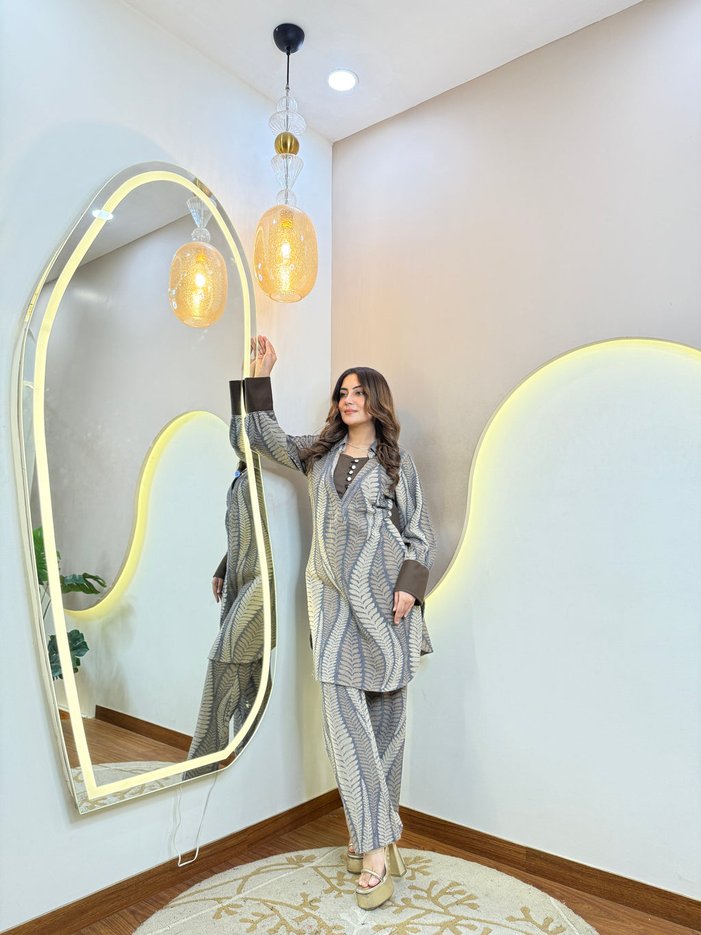 HAMIDA  WOOLEN CORD SET